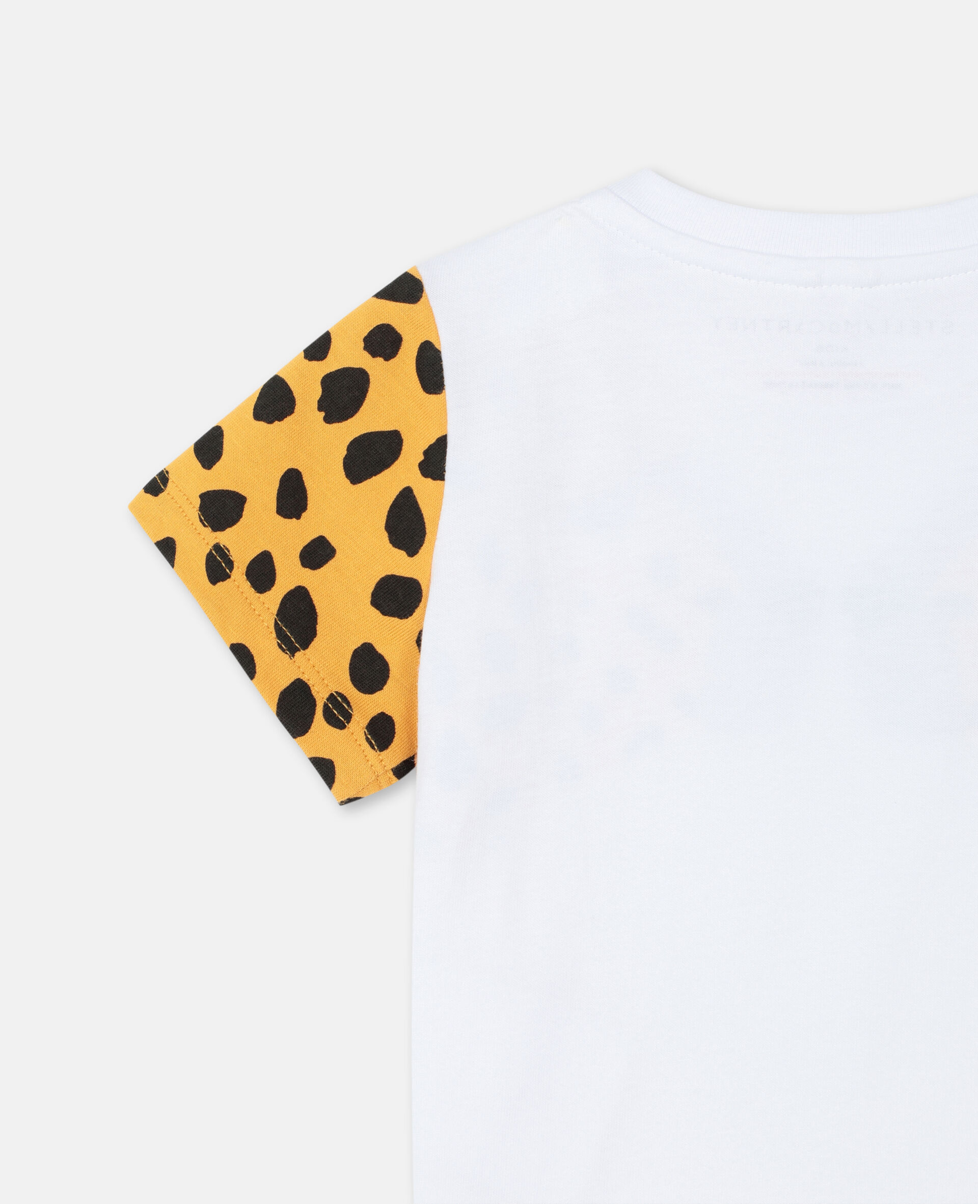 Cheetah Cotton T-shirt -White-large image number 2