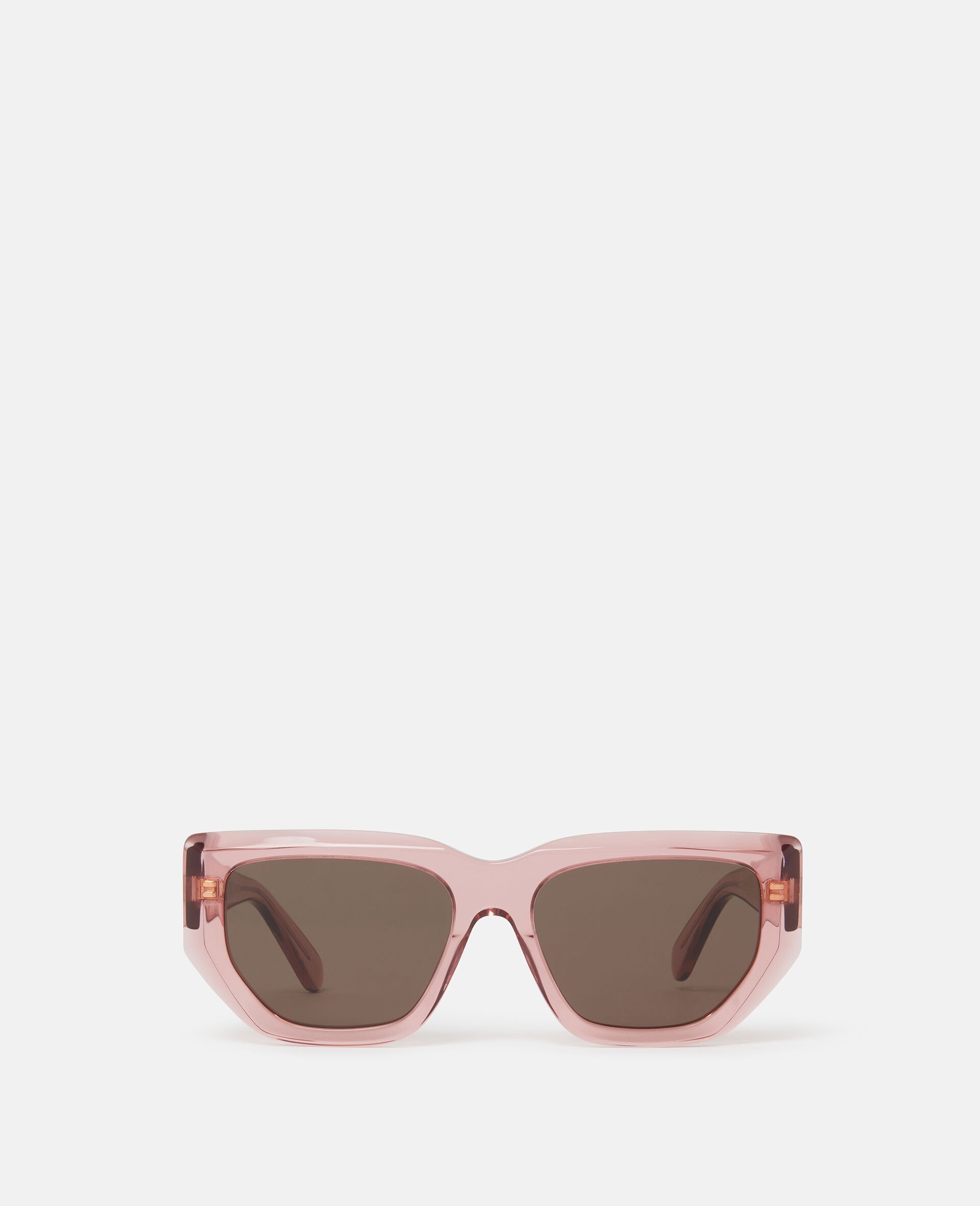 Cat-Eye-Sonnenbrille mit Logo-Schwarz-large image number 0