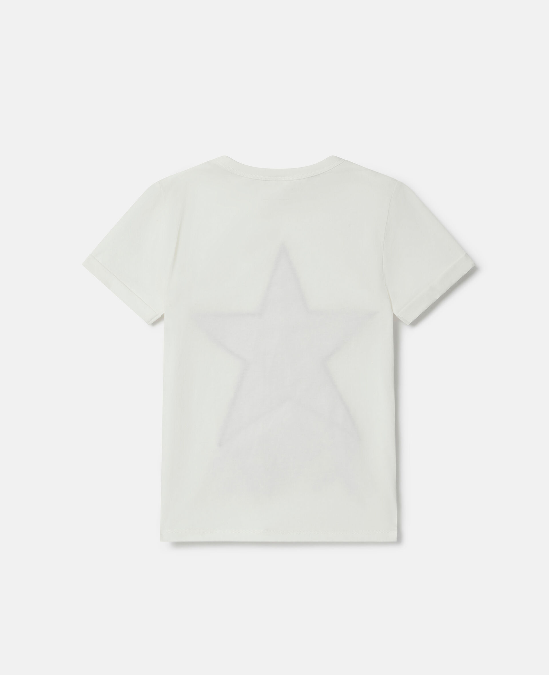 Fringed Star T-Shirt-White-large image number 2