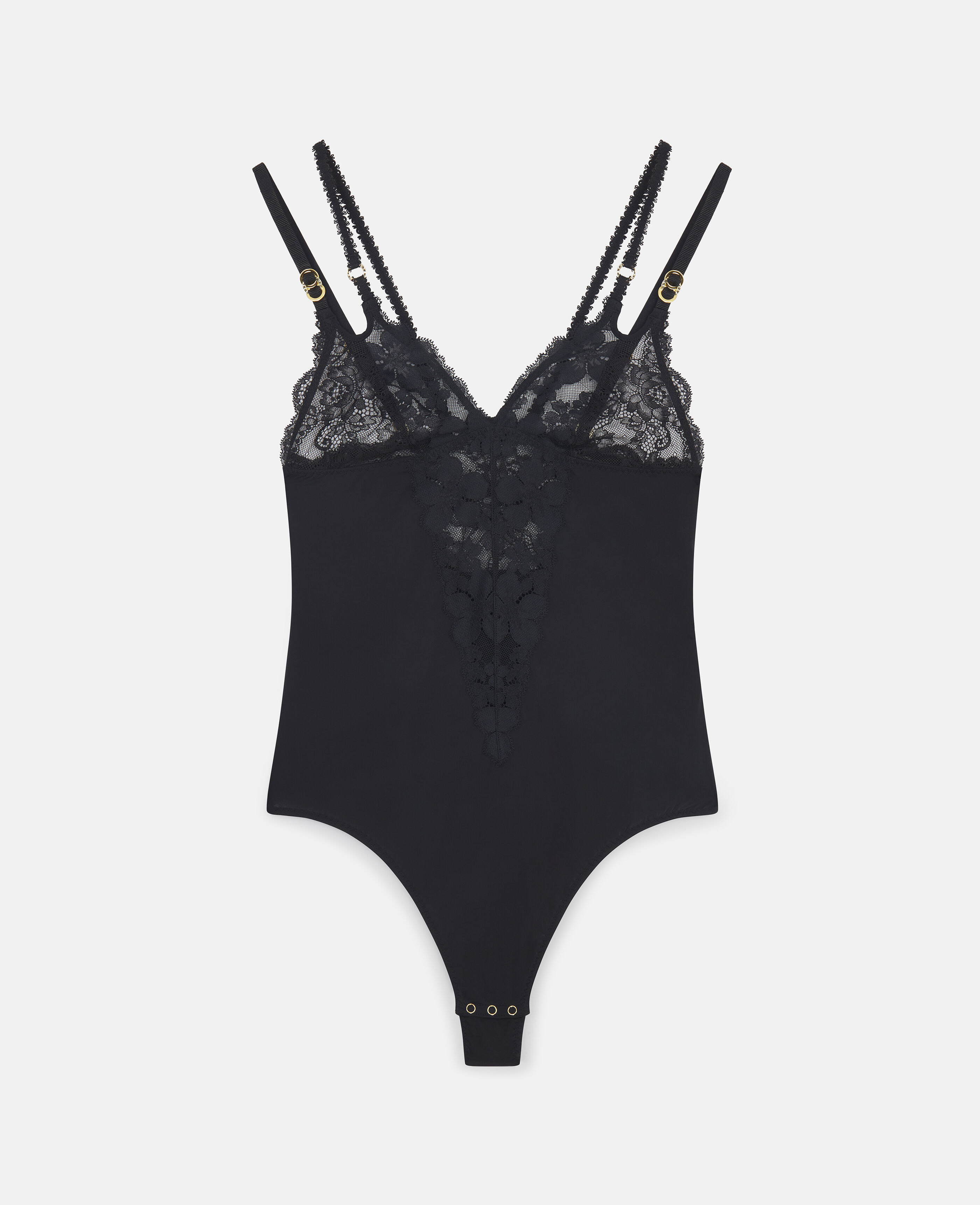 Body a perizoma sgambato in jersey di pizzo Stella McCartney Donna Abbigliamento Intimo Mutande Perizomi 