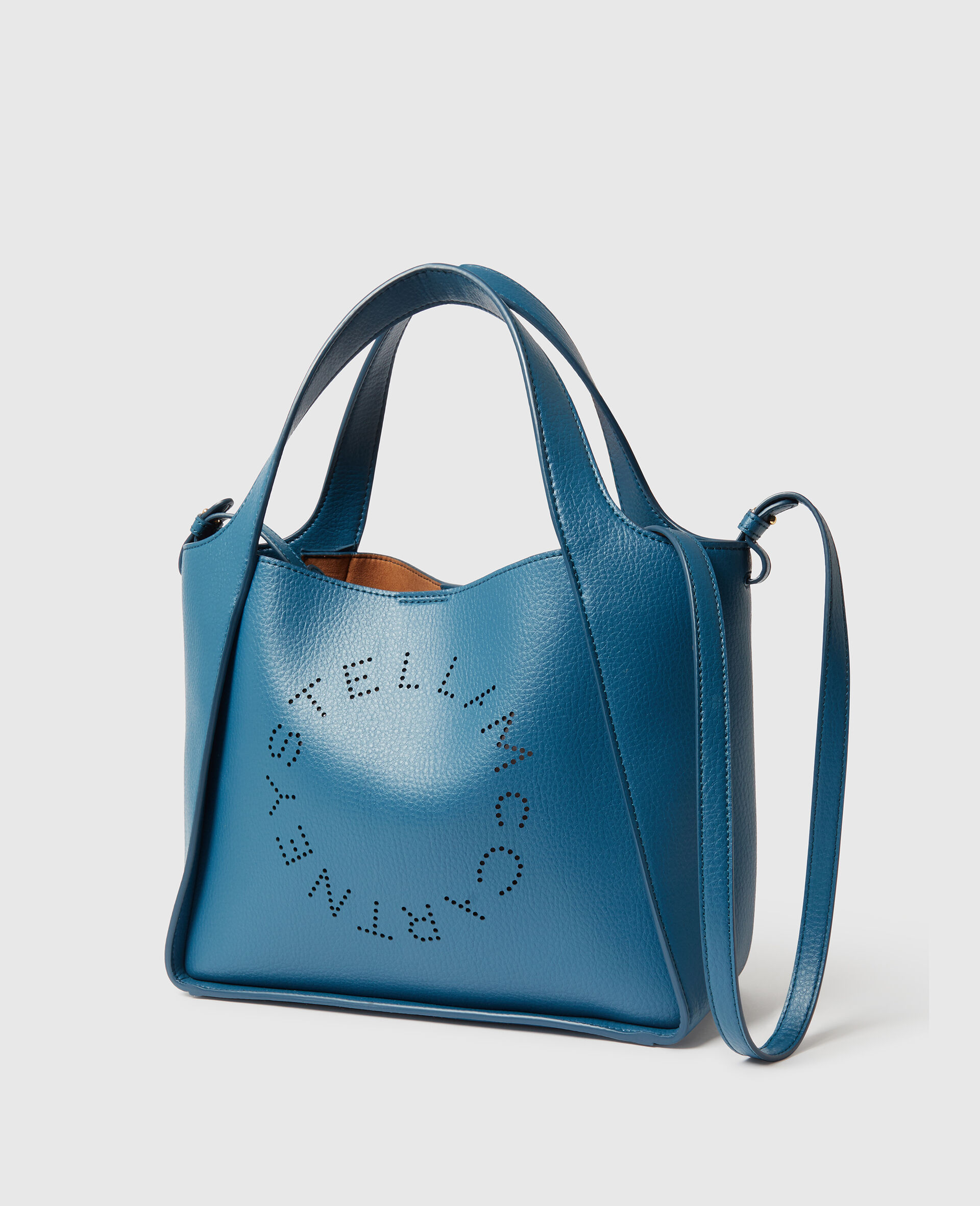 Umhänge-Tote-Bag mit Logo-Blau-medium
