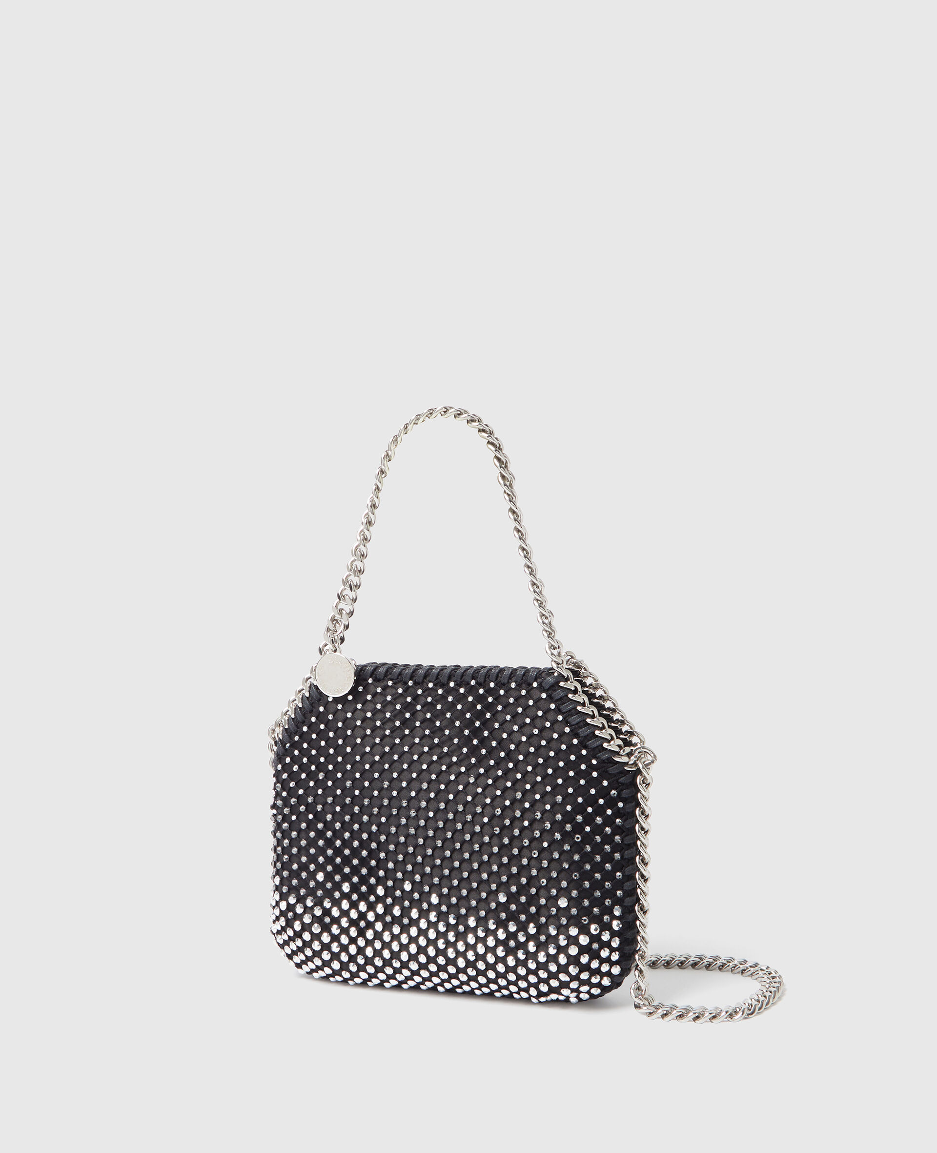 Falabella Nano Crystal Tote Bag-Black-medium