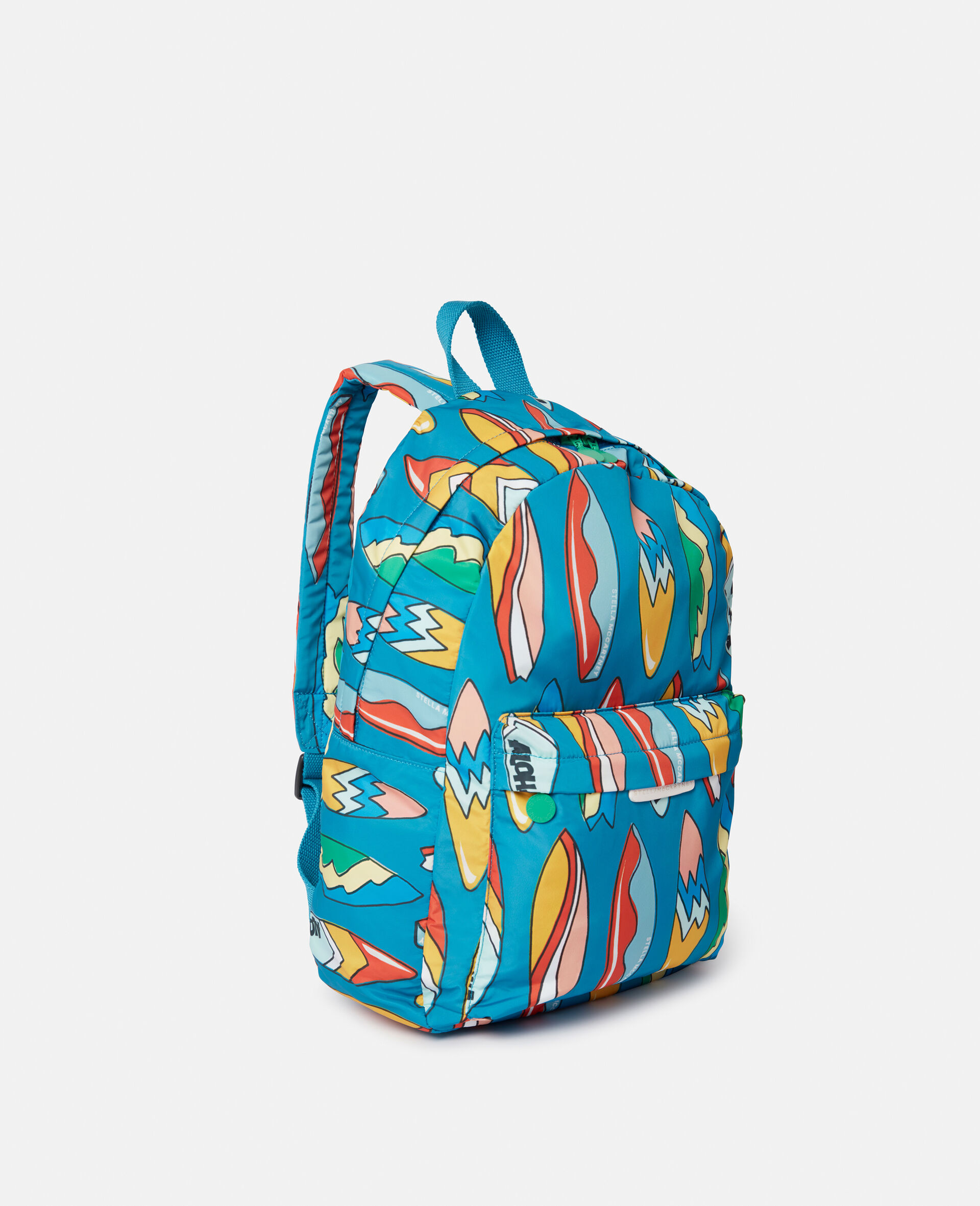 Surfboard Print Backpack-Multicolour-model
