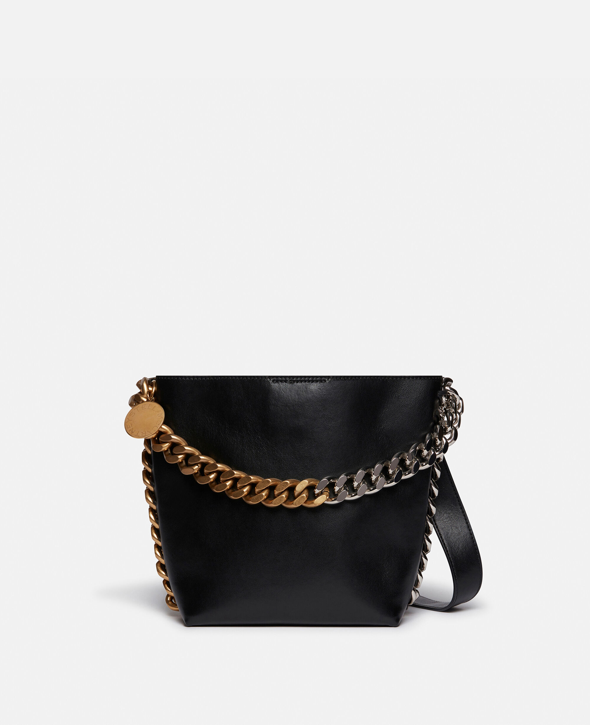 Women Black Frayme Bucket Bag | Stella McCartney US