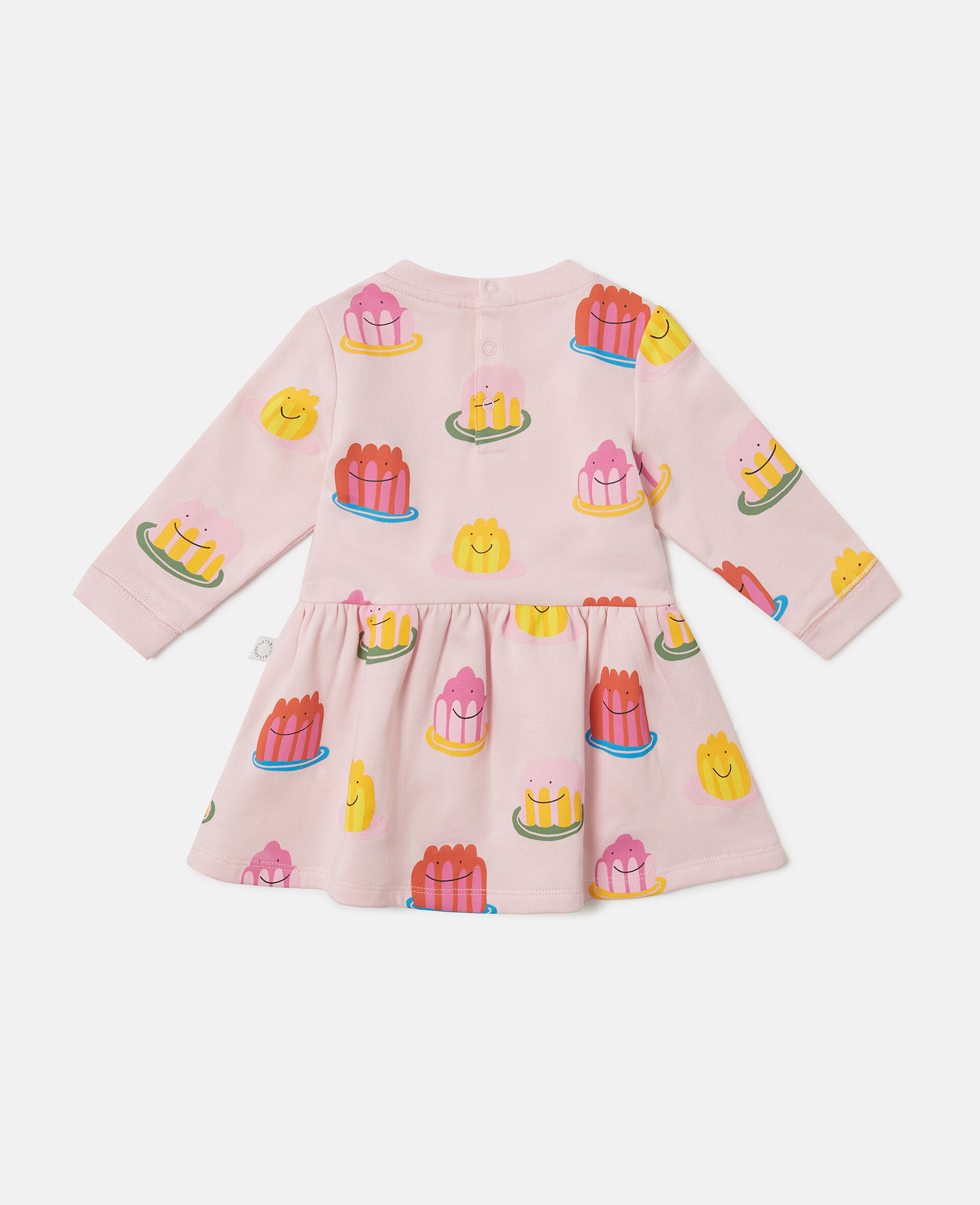 Jelly Print Long-Sleeve Dress-Pink-large image number 2