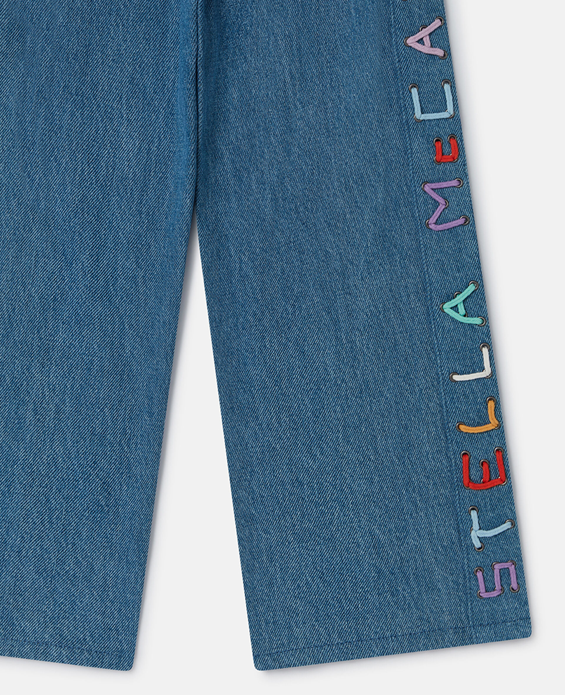 Straight-Leg Denim Jeans-Blue-large image number 3