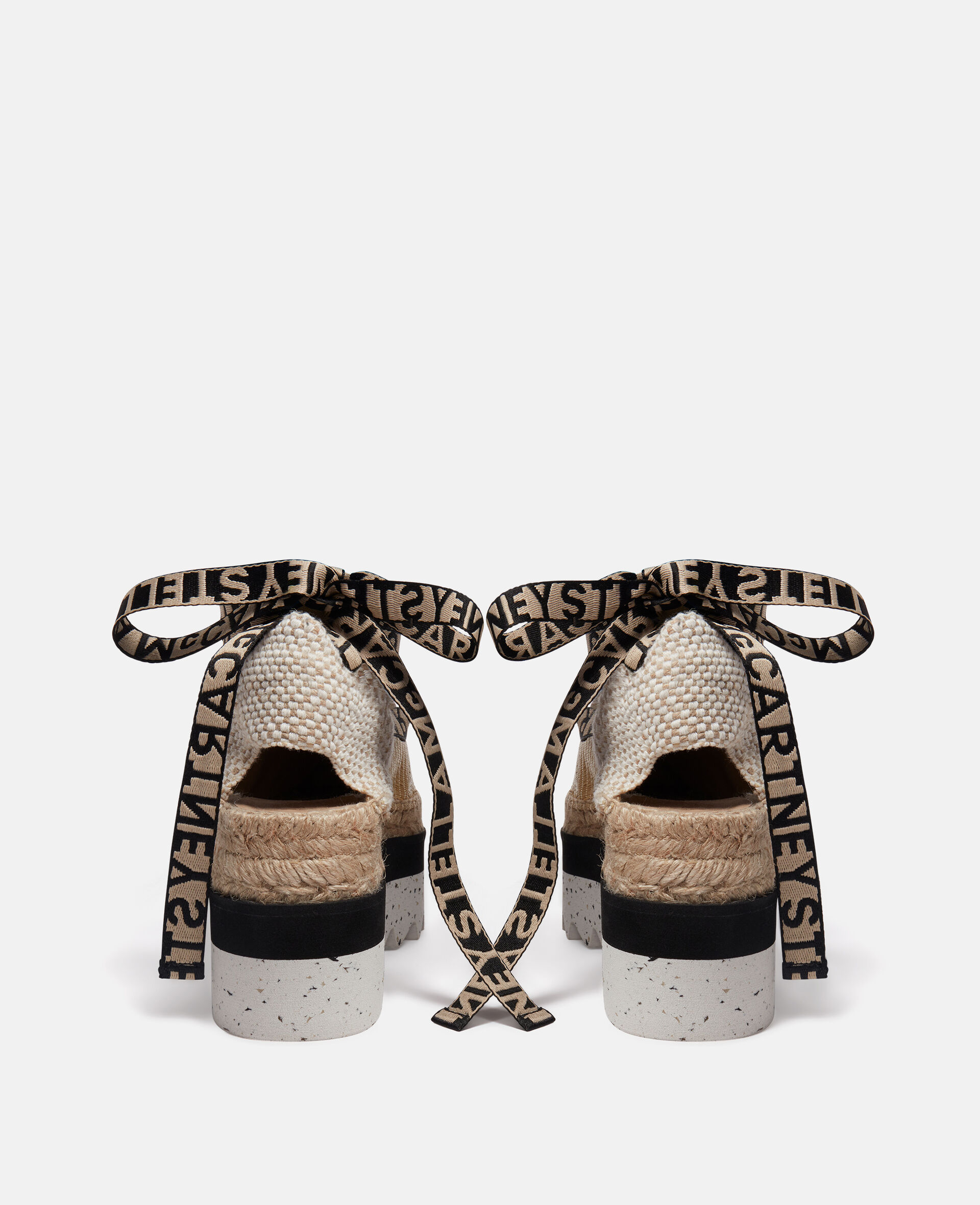 Gaia S-Wave Platform Espadrilles-Black-large image number 2