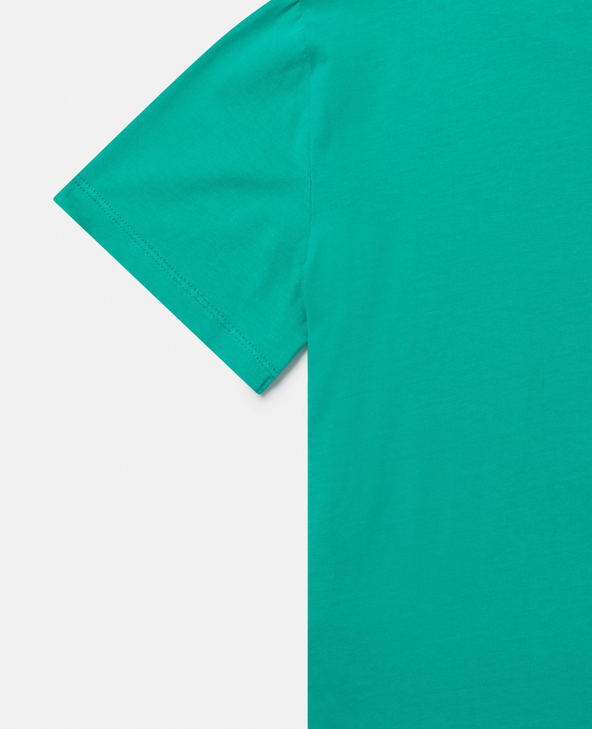 Stella Logo Graphic Flower T-Shirt-Green-large image number 3