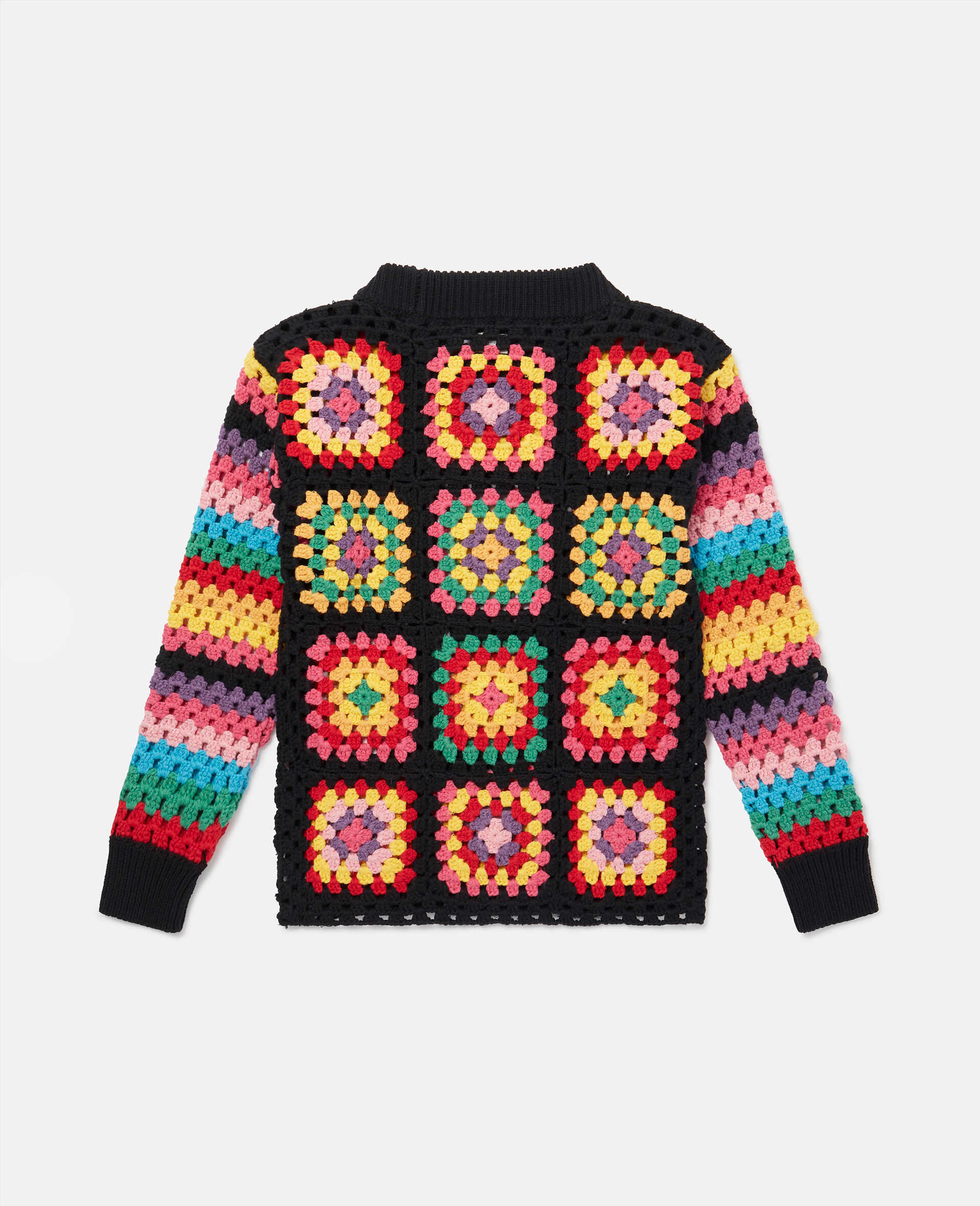 Granny Square Crochet Jumper-Multicolour-large Granny Square Crochet Jumper-Multicolour-large image number 2