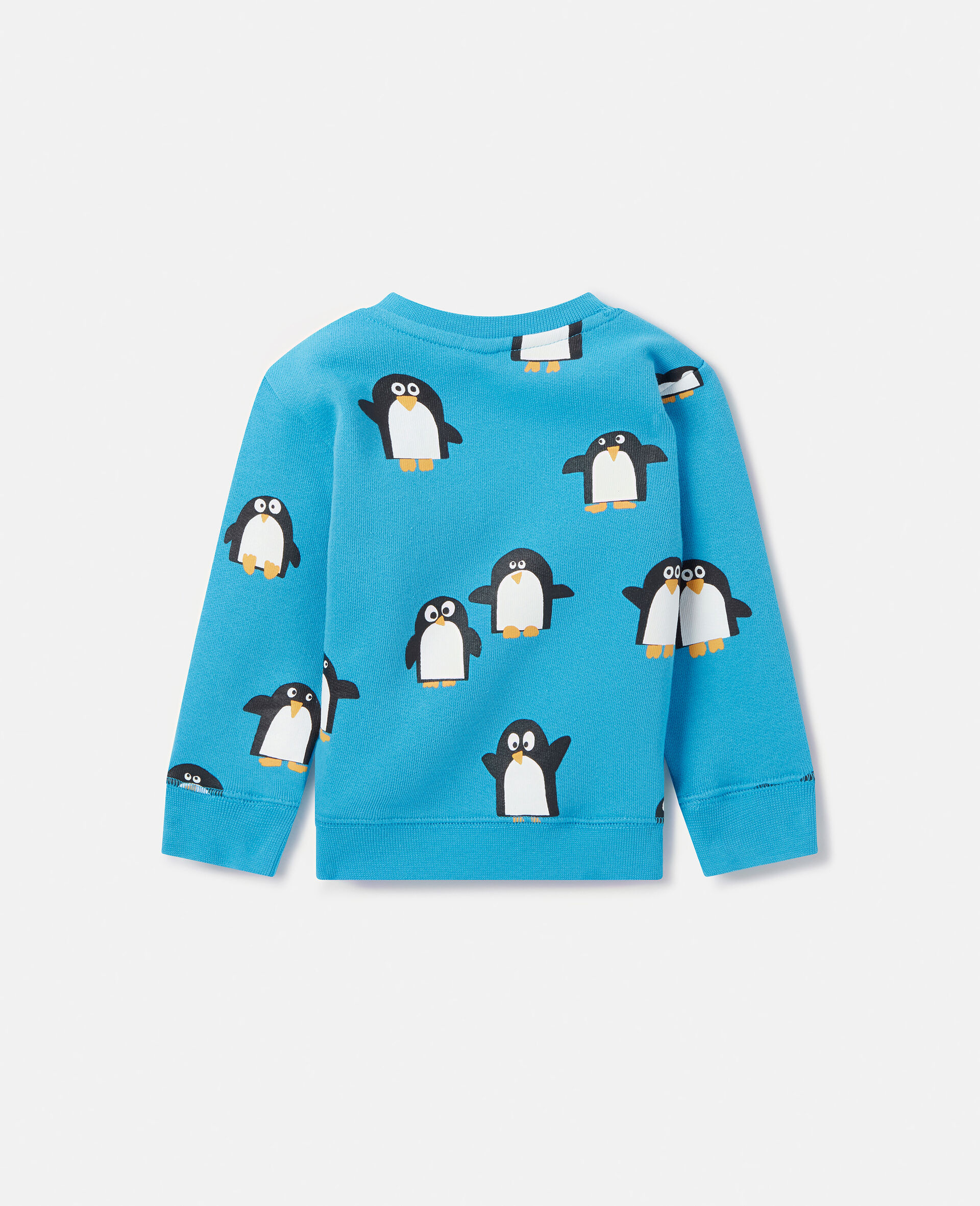 Penguin Print Sweatshirt-Blue-large Penguin Print Sweatshirt-Blue-large image number 2