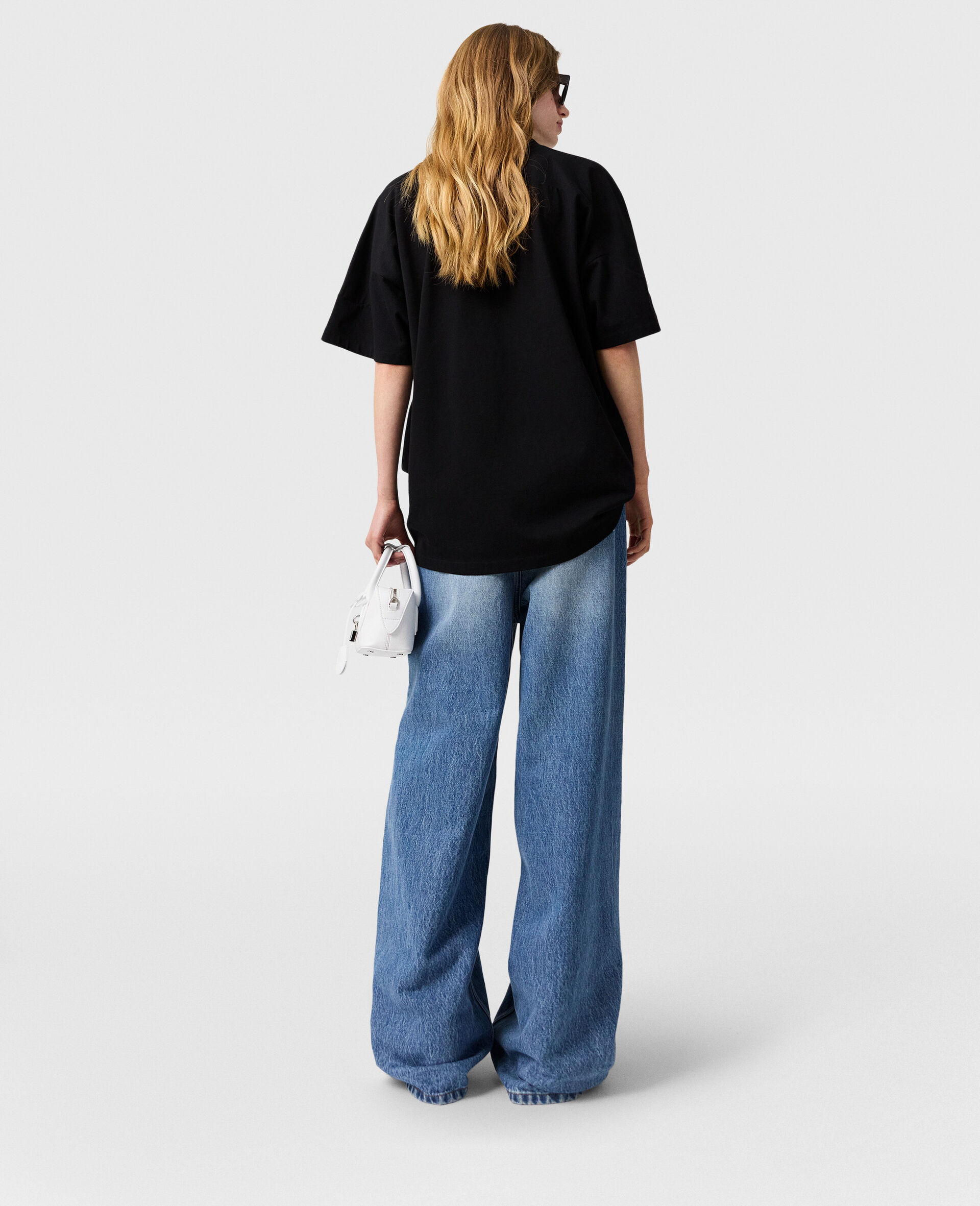 Faded Wide-Leg High-Rise Denim Jeans-Blue-large image number 4