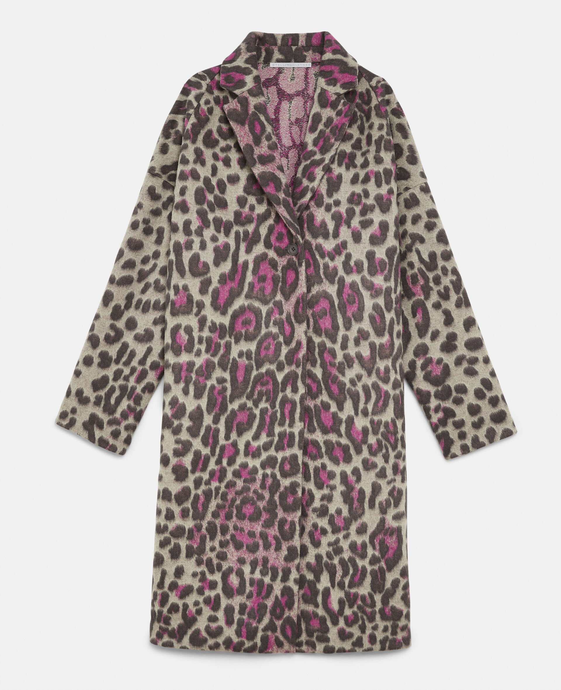 Wool Leopard Coat -Multicolour-large image number 0