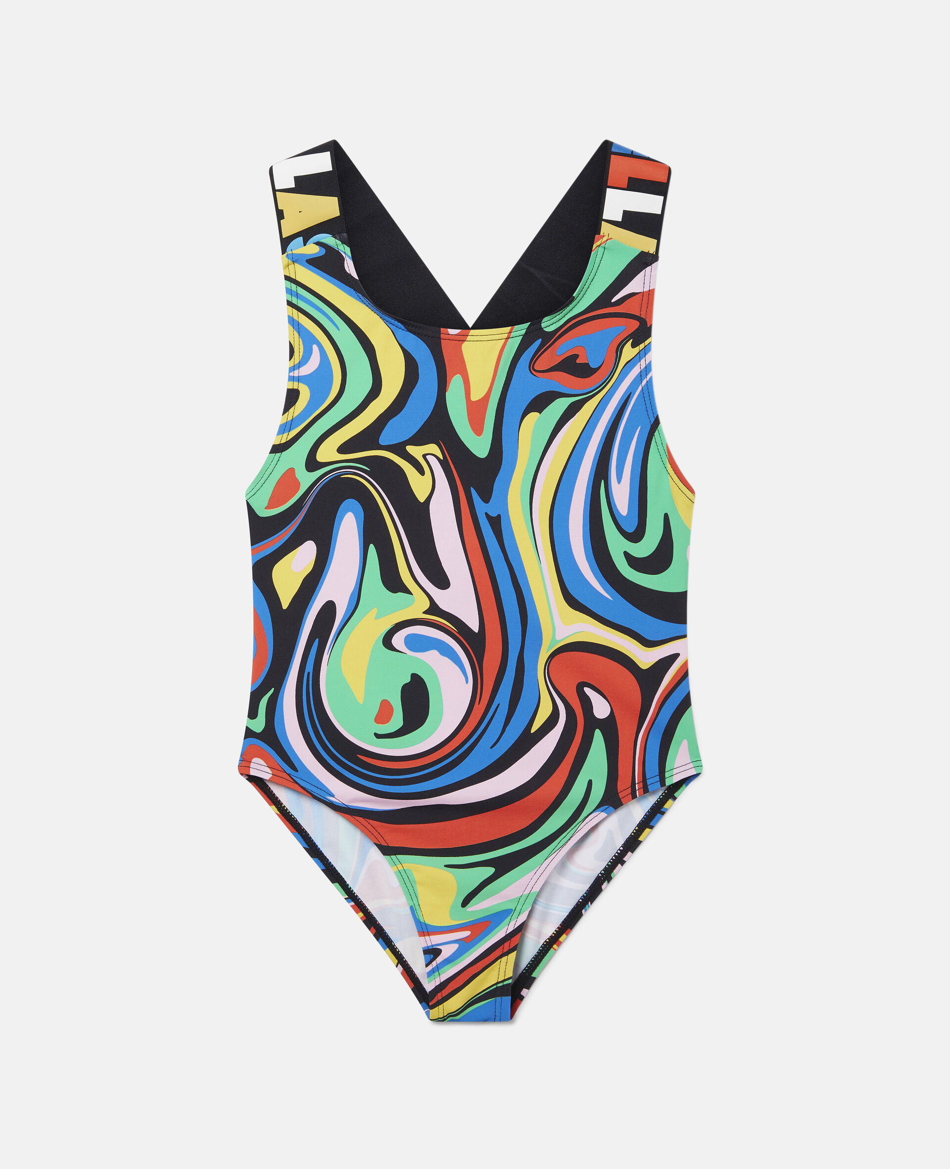 Marble Sport Swimsuit-Multicolour-large image number 0