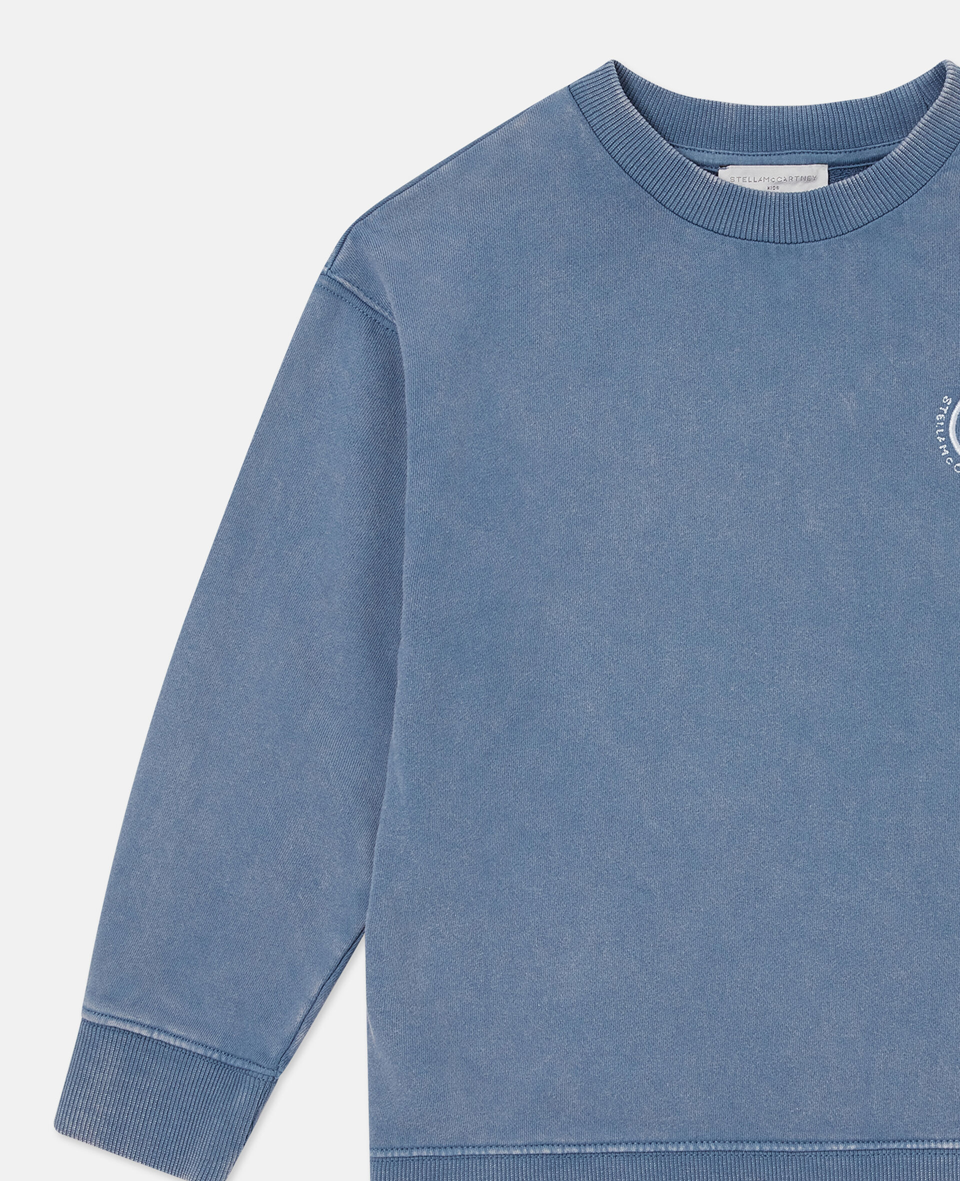 Logo Sweatshirt And Jogger Set -Blue-medium