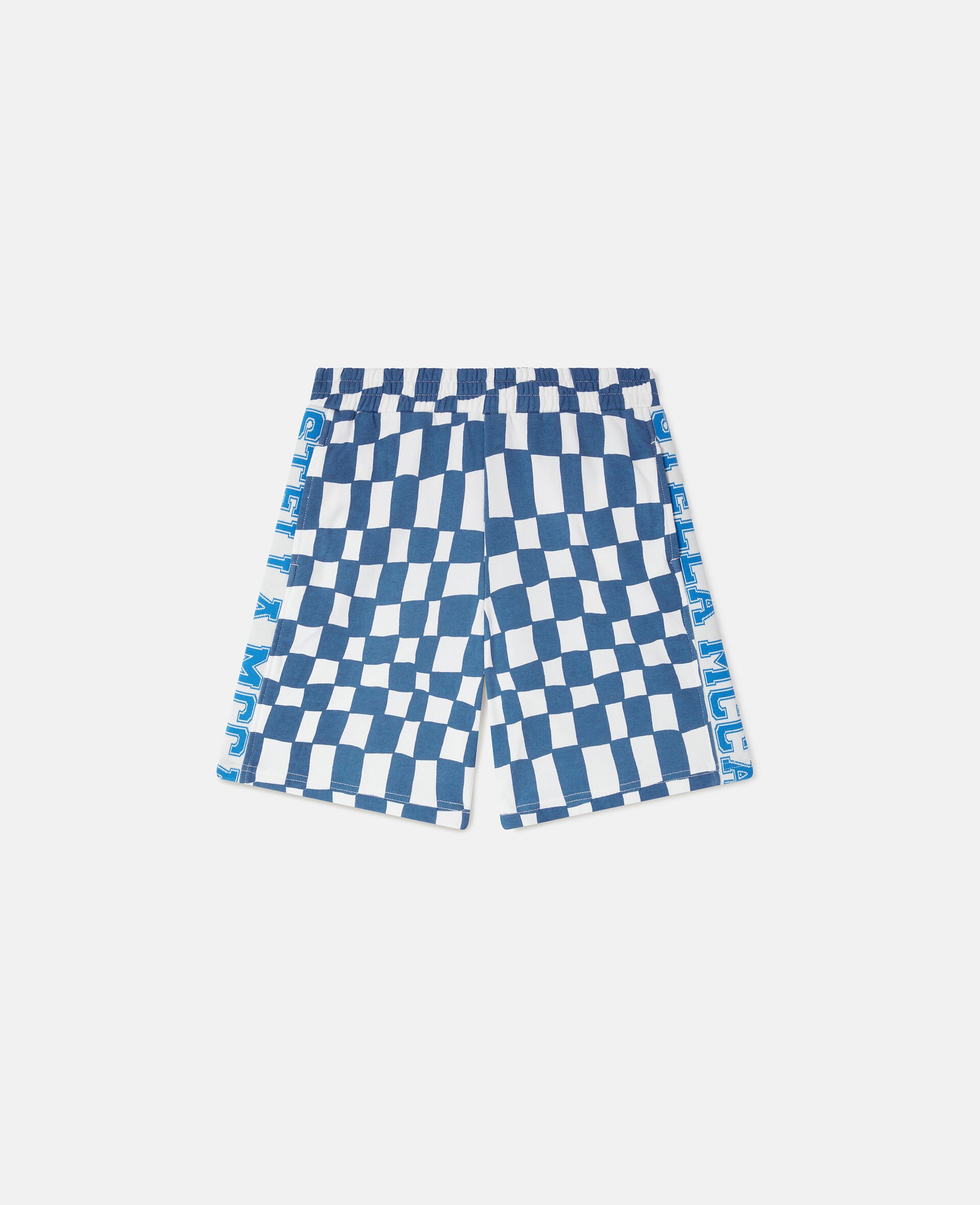 Moniker Check Shorts-Blue-medium
