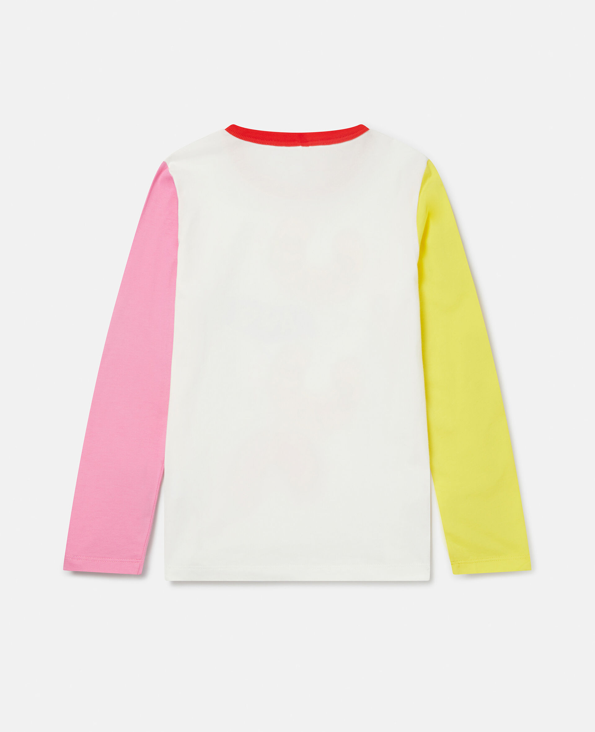 スマイル＆ビーハッピー プリント コットンTシャツ-ホワイト-large image number 2