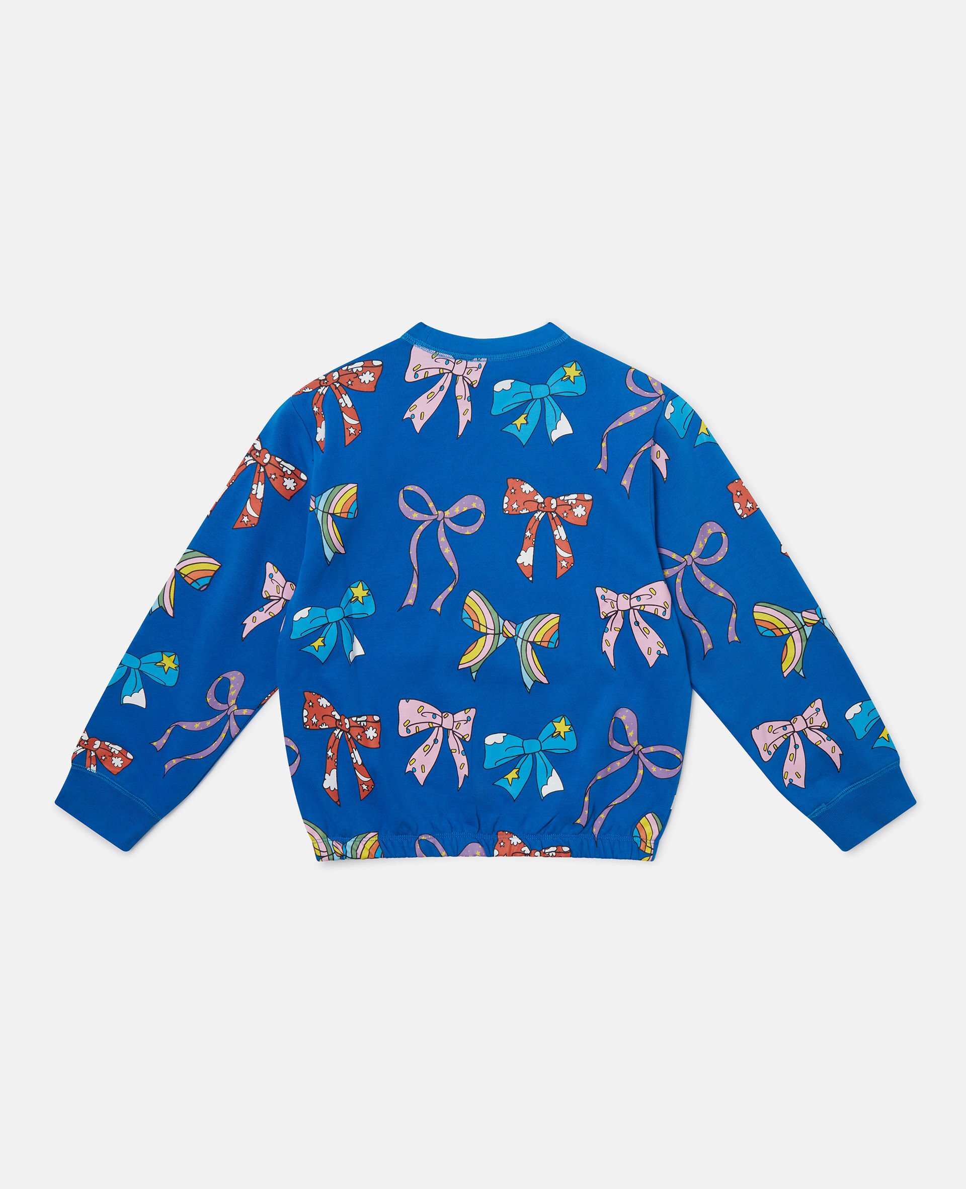 Bow Print Crewneck Sweatshirt-Multicolour-large image number 2