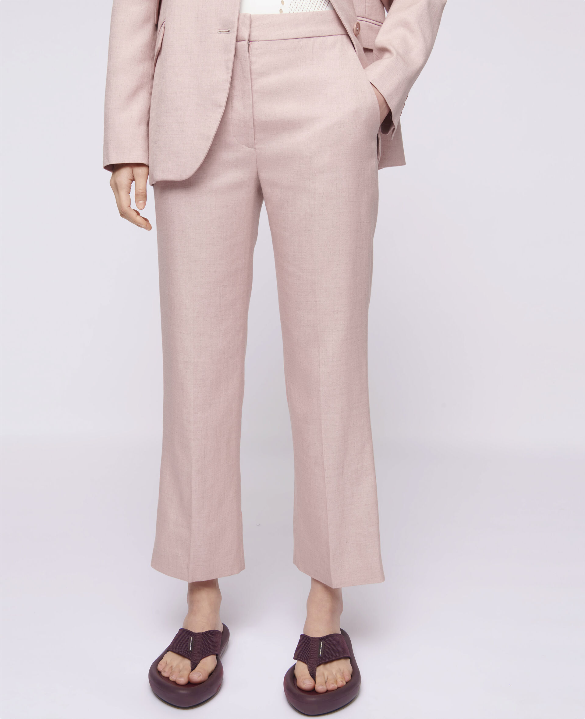 Carlie Tailored Trousers-Pink-large image number 3