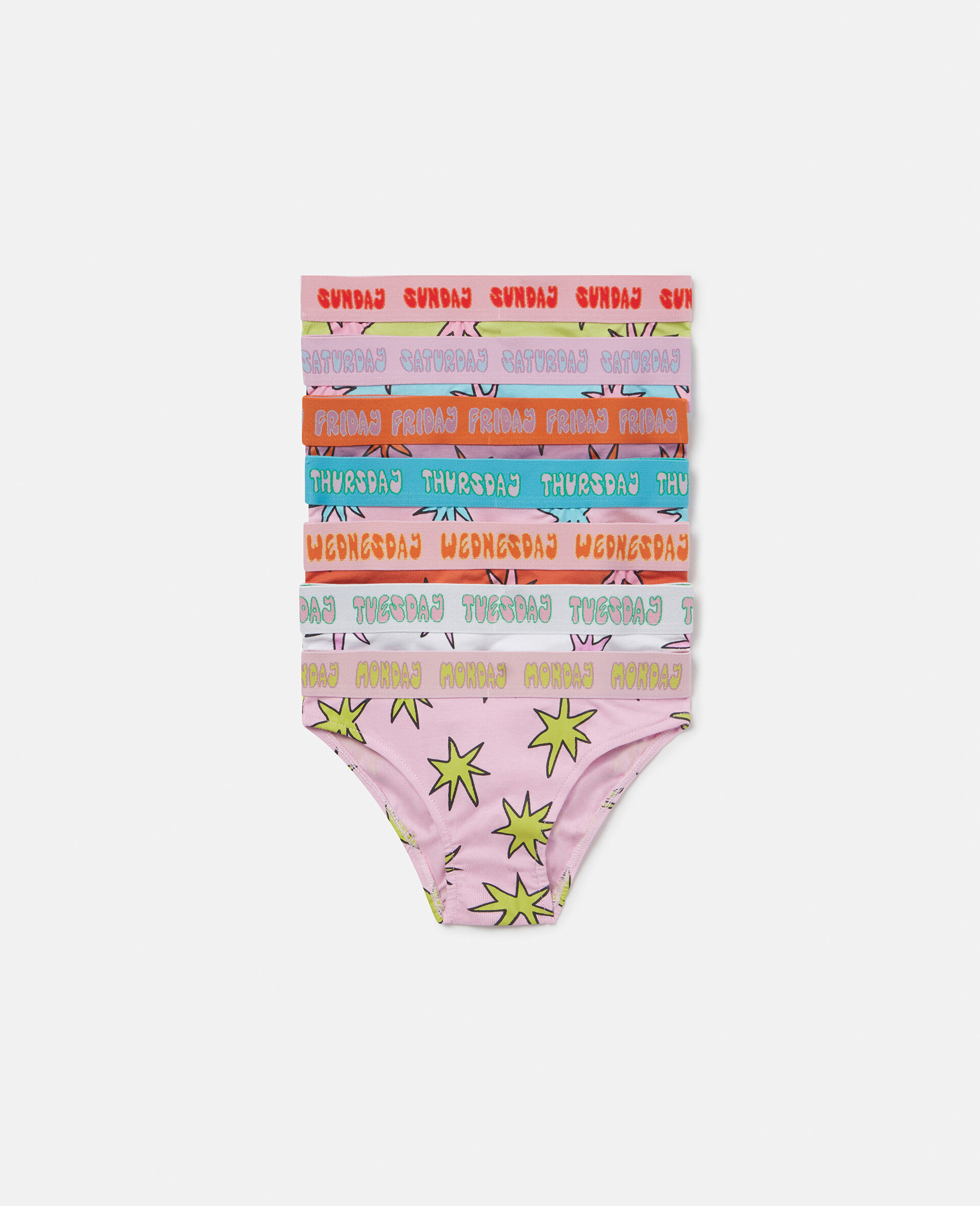 7 Pack of Star Print Briefs-Multicolour-large image number 0