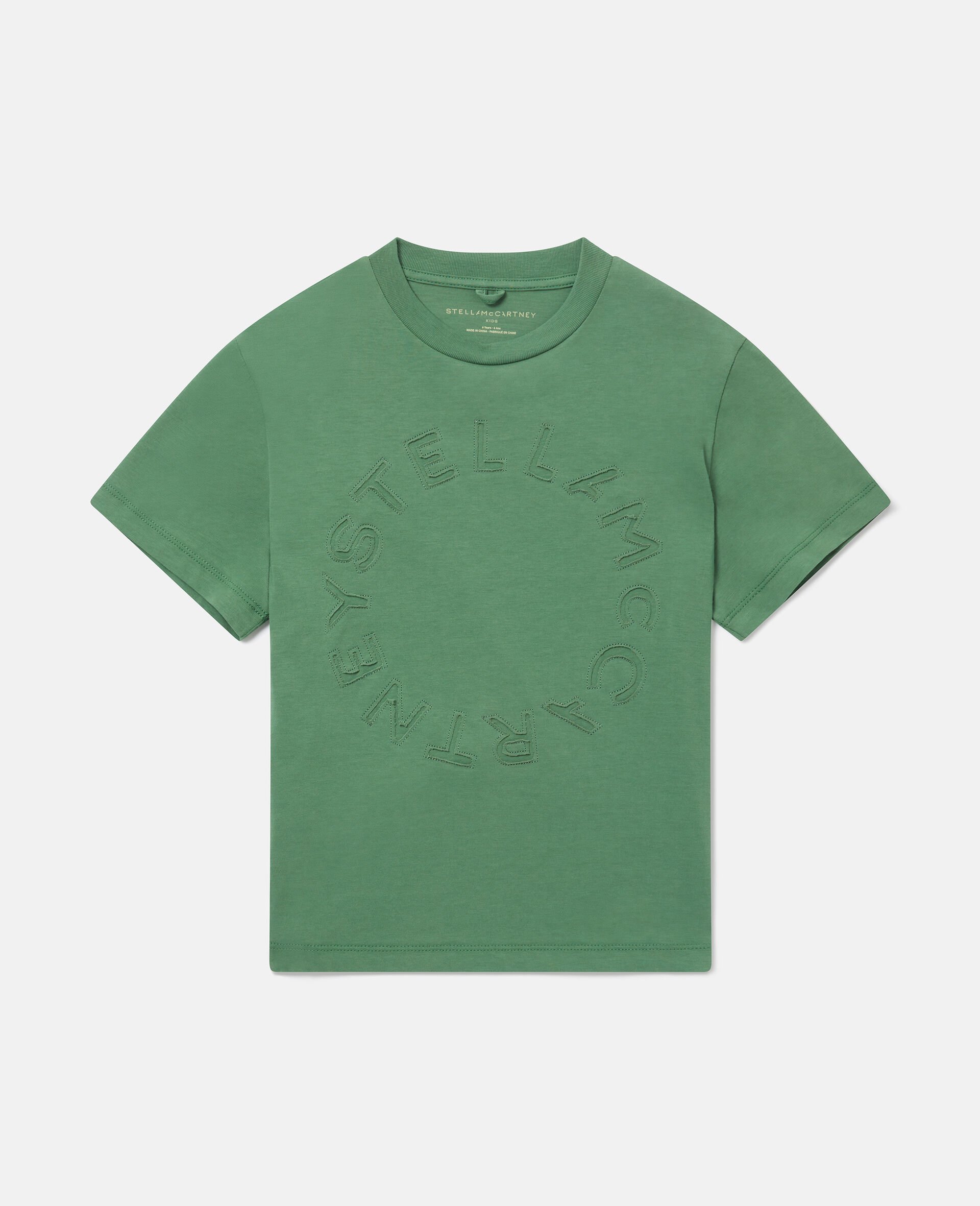 Circular Logo T-Shirt-Green-medium