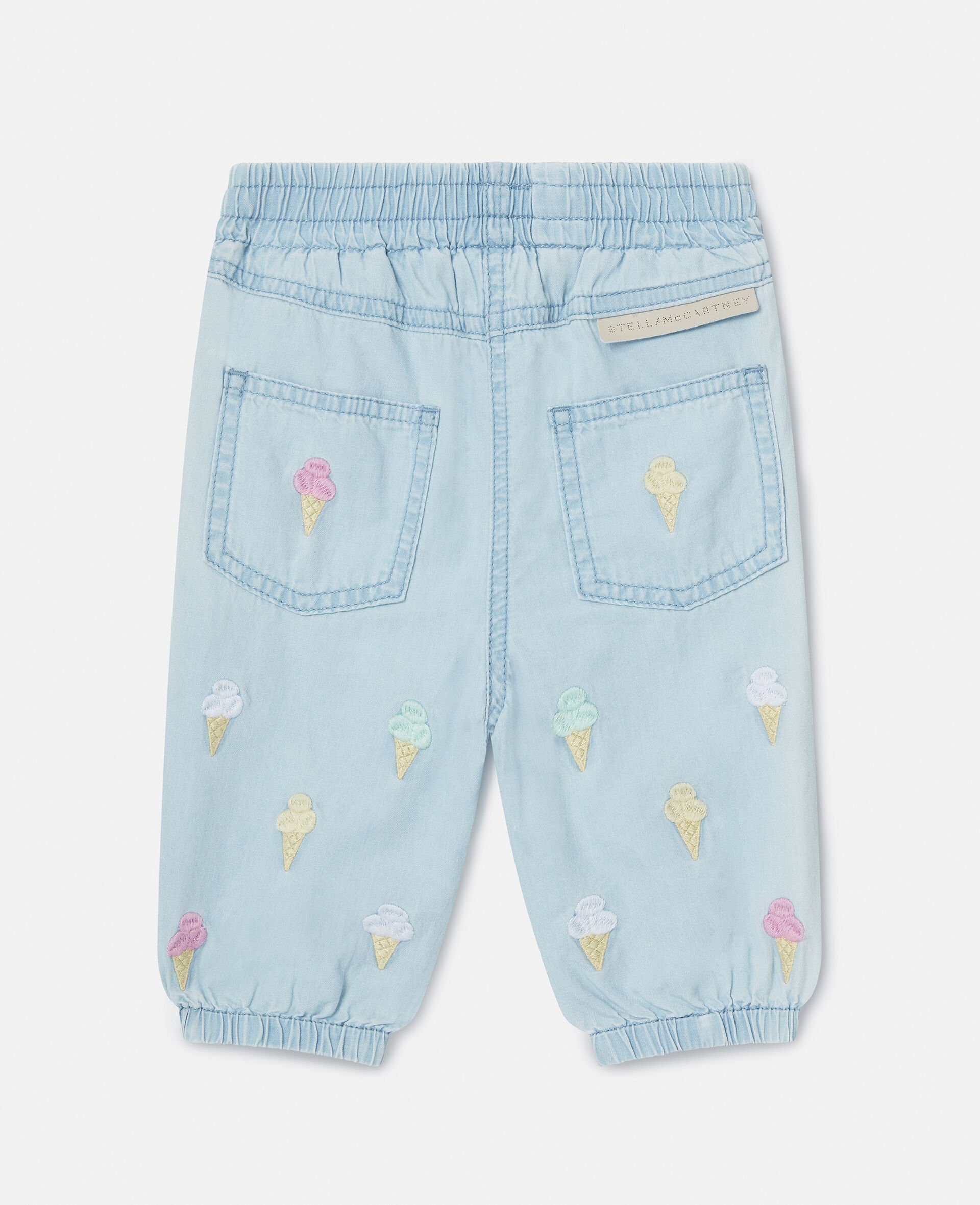 Ice Cream Embroidered Joggers-Blue-large Ice Cream Embroidered Joggers-Blue-large image number 2