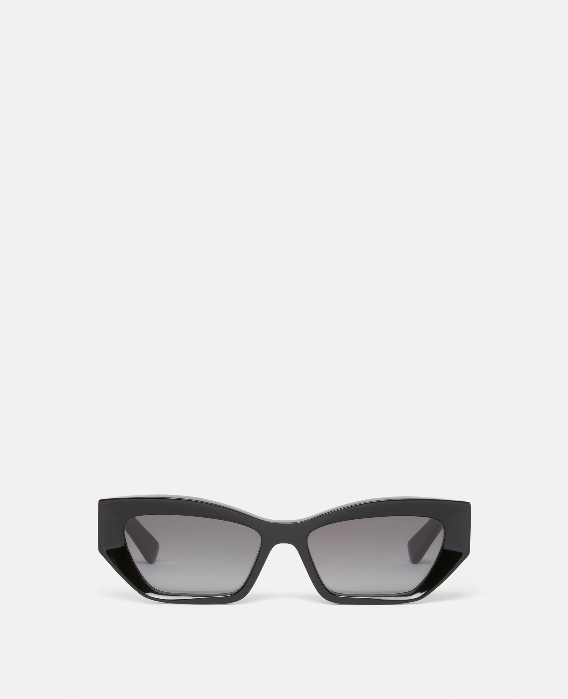 Logo Cat‐Eye Sunglasses-Black-medium
