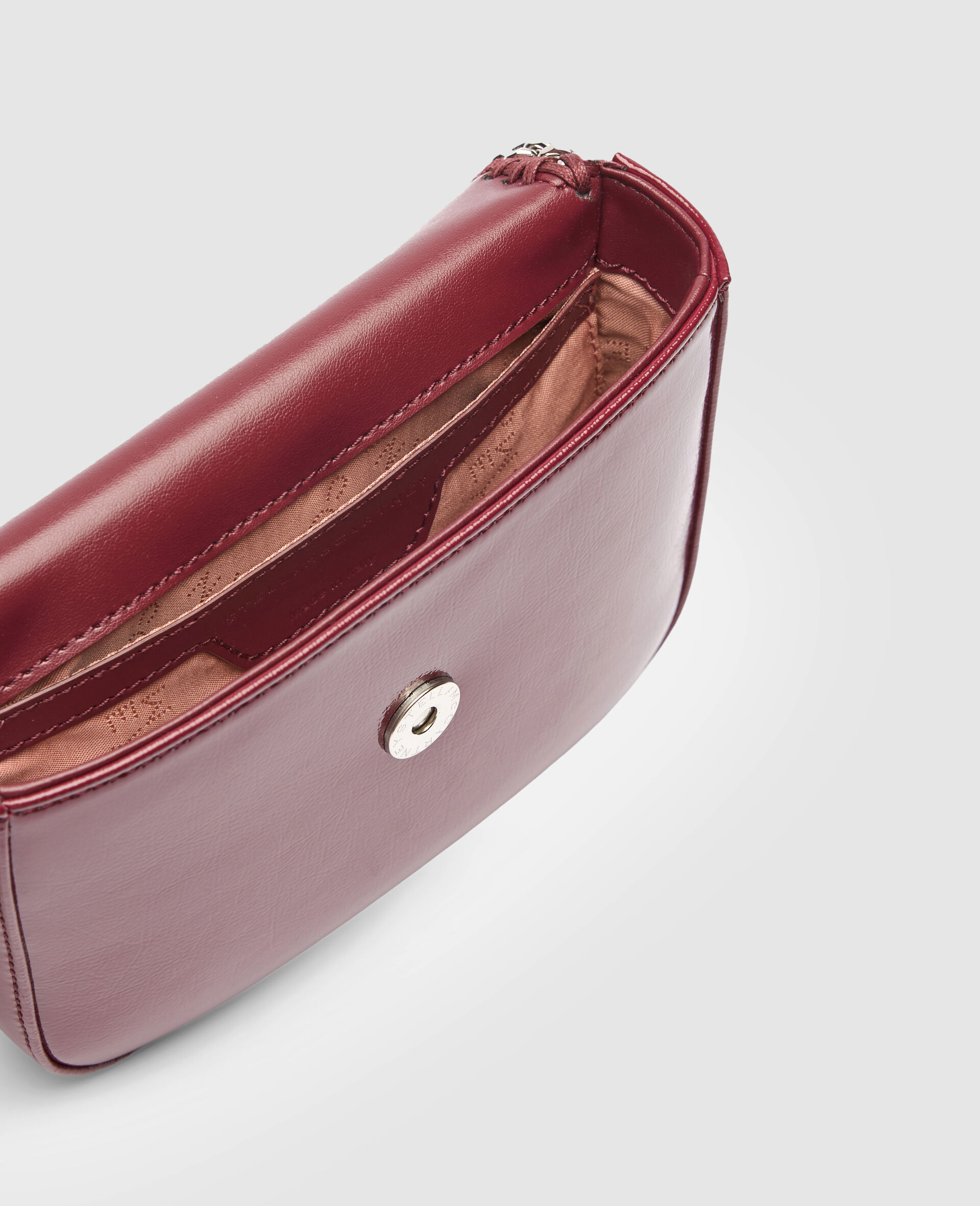 Falabella Patent Flap Crossbody Bag-Burgundy-large image number 3