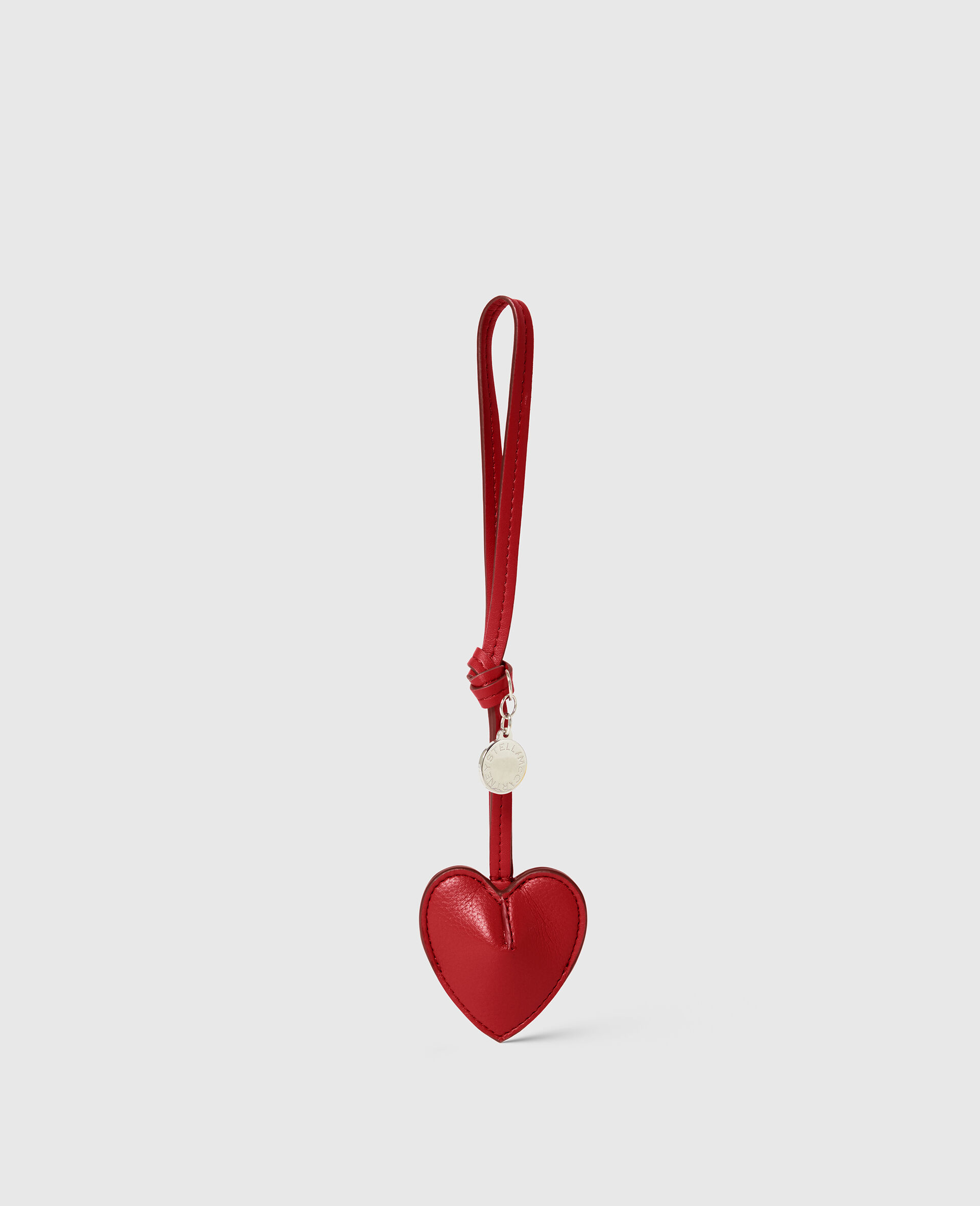 Heart Charm Keyring-Red-medium