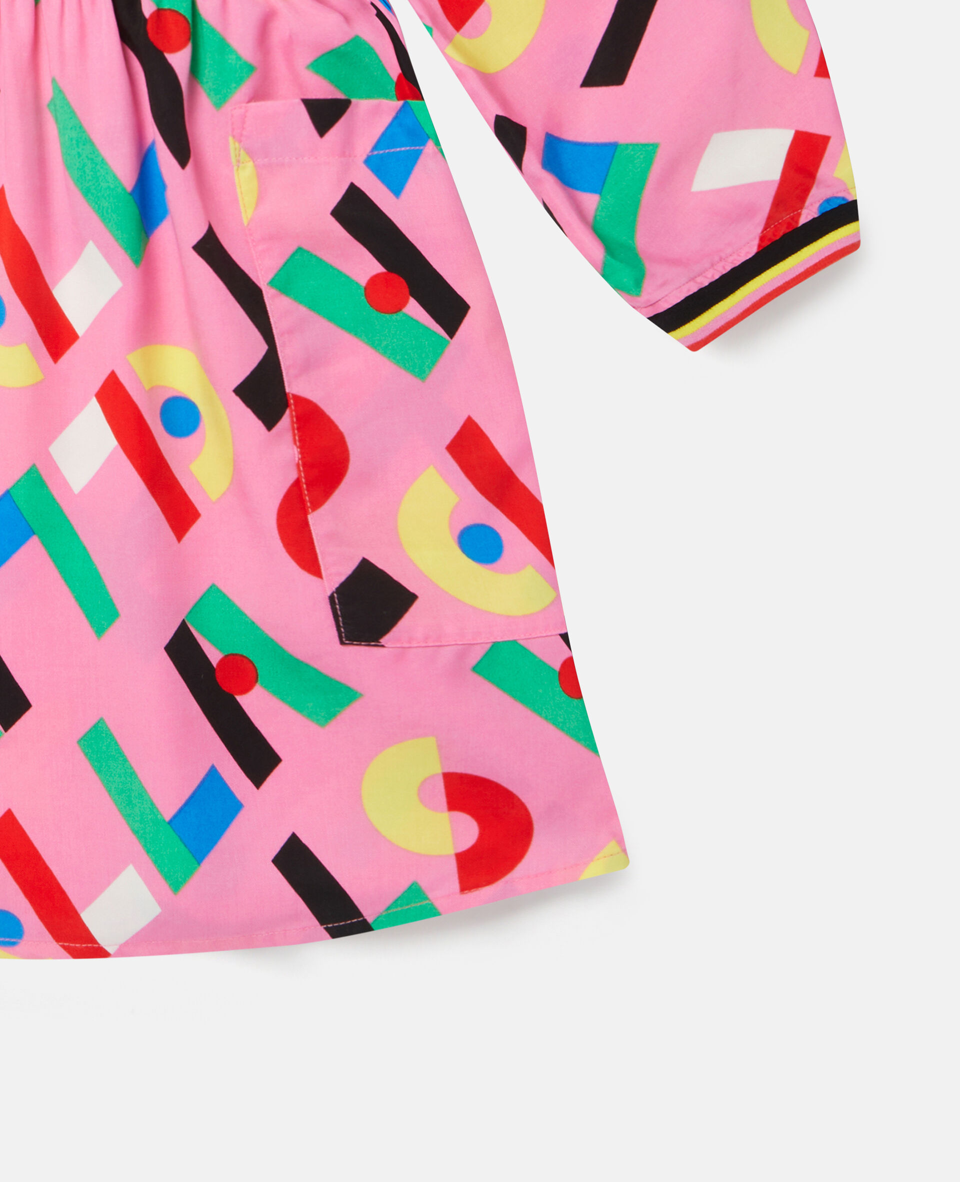 Women Pink Stella Logo Twill Dress Stella McCartney NZ