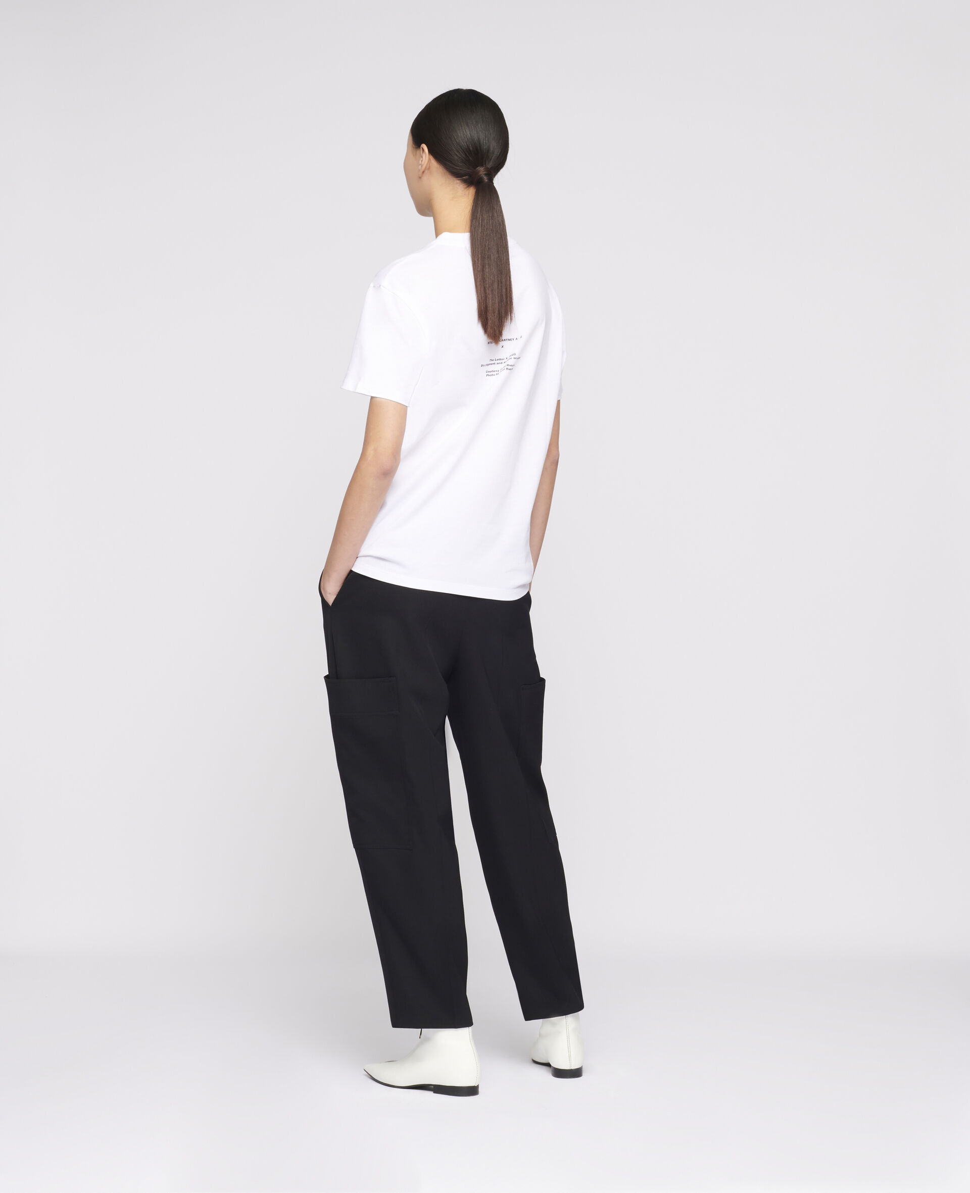 Women White Ed Ruscha "X" Tshirt Stella McCartney US