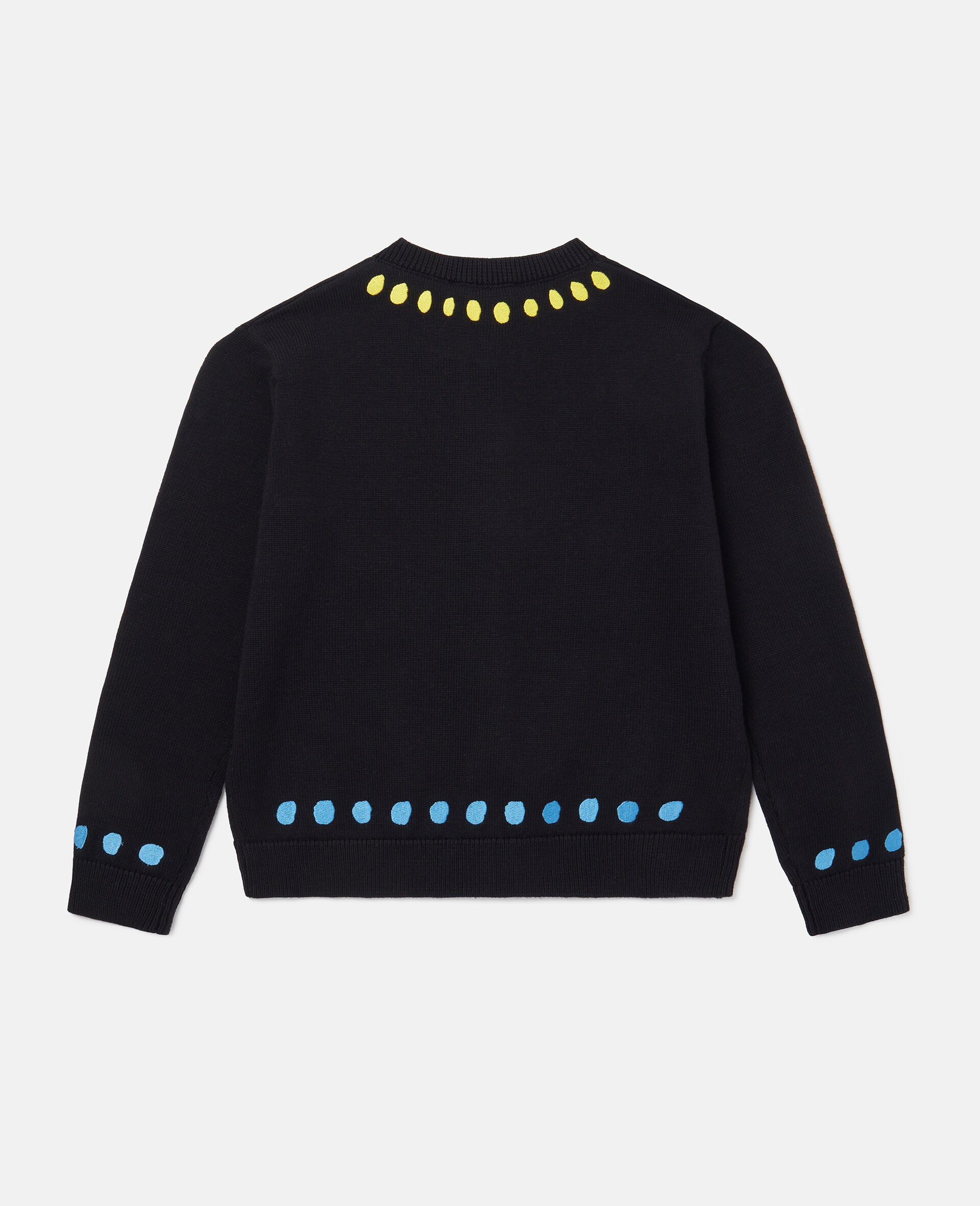 Tulip Appliqué Cardigan-Black-large image number 2