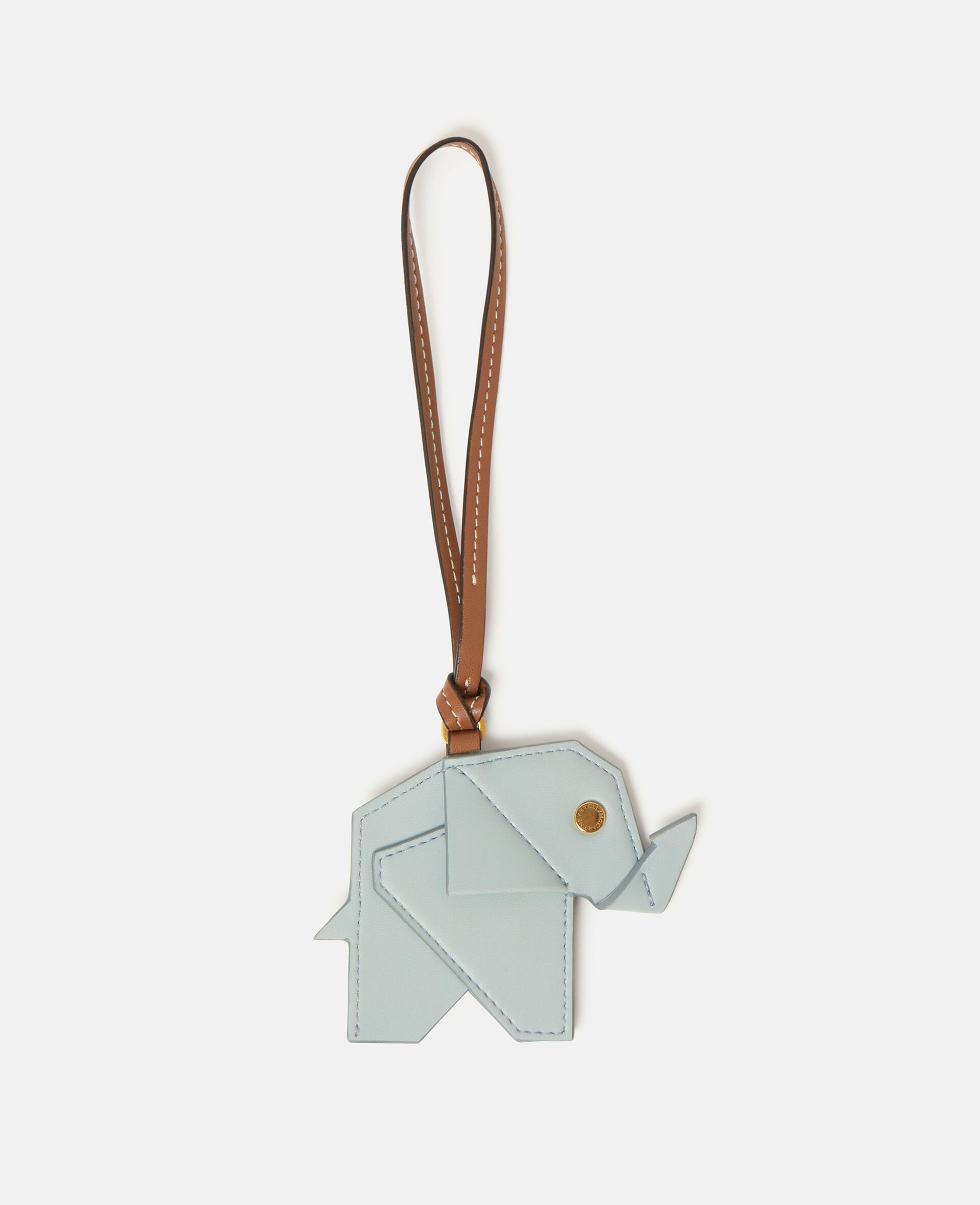 Ciondolo da borsa a elefante origami in Alter Mat-Blu-medium