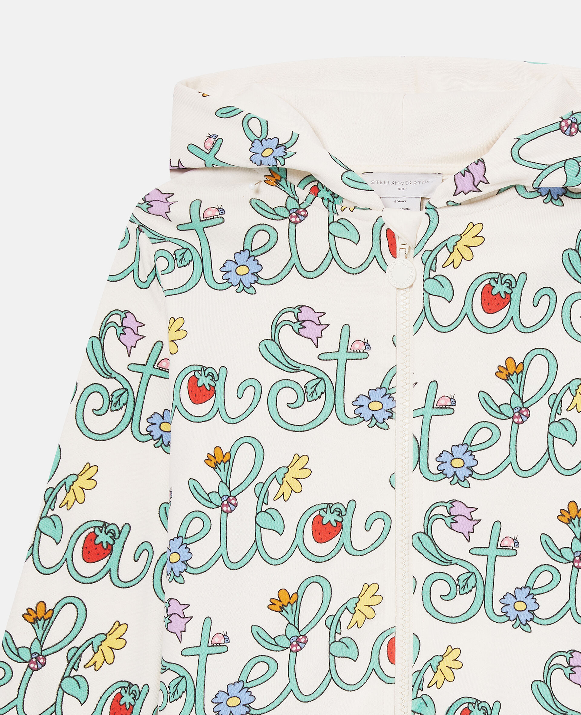 Felpa con Cappuccio e Zip Intera Stella Vine-Fantasia-medium