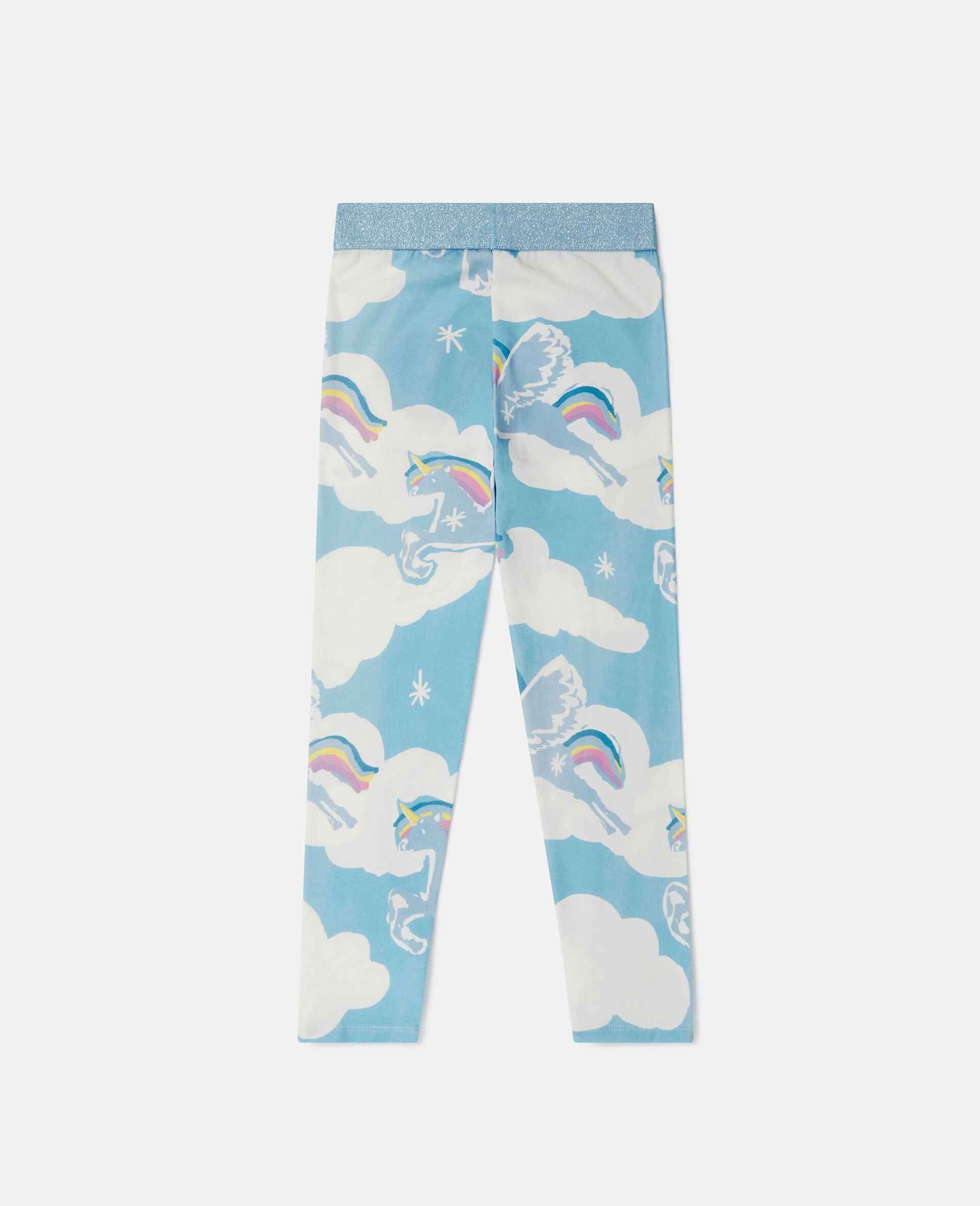 Rainbow Unicorn Cloud Leggings-Multicolour-large image number 2