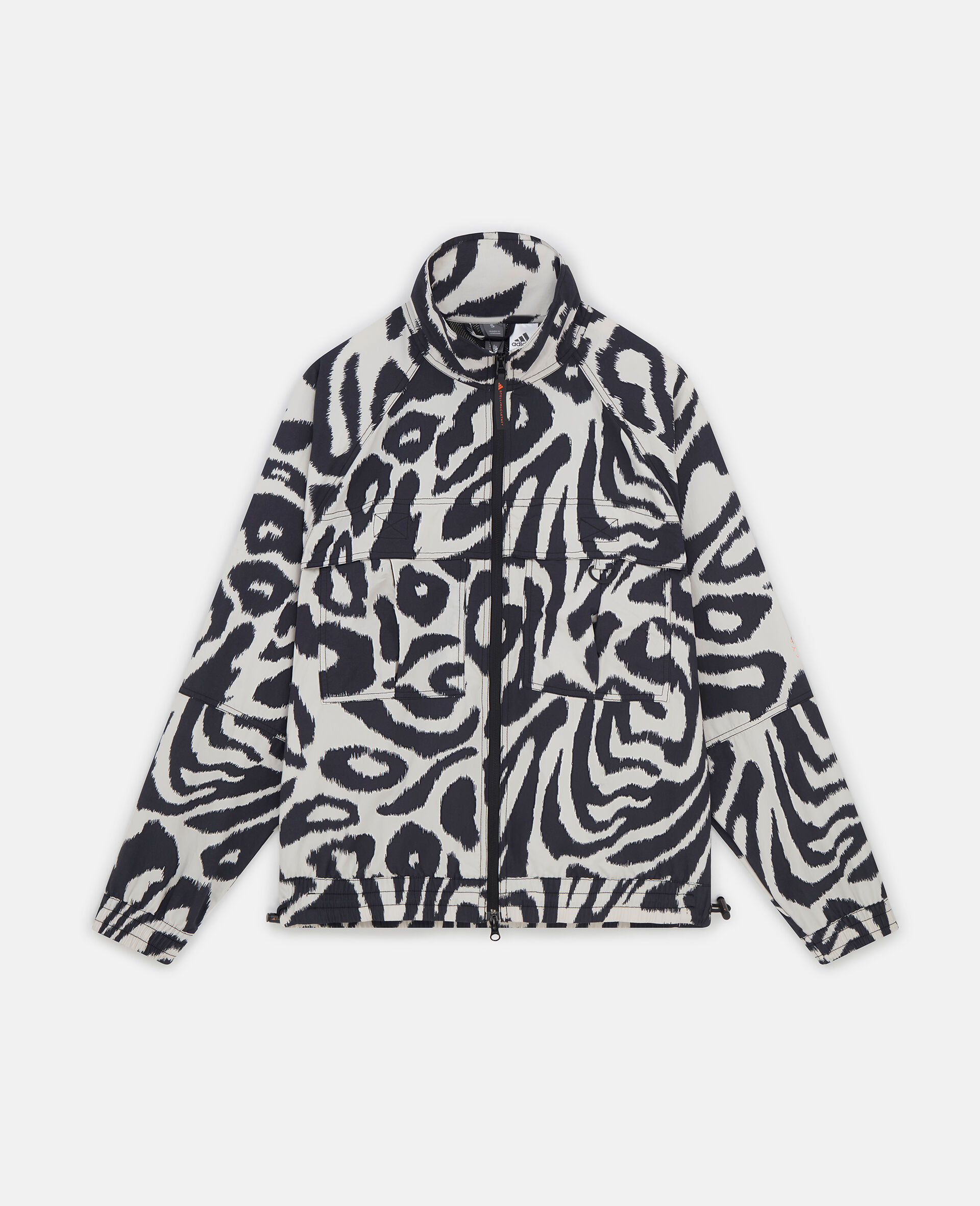 TrueCasuals Leopard Print Woven Track Jacket-Multicolour-medium