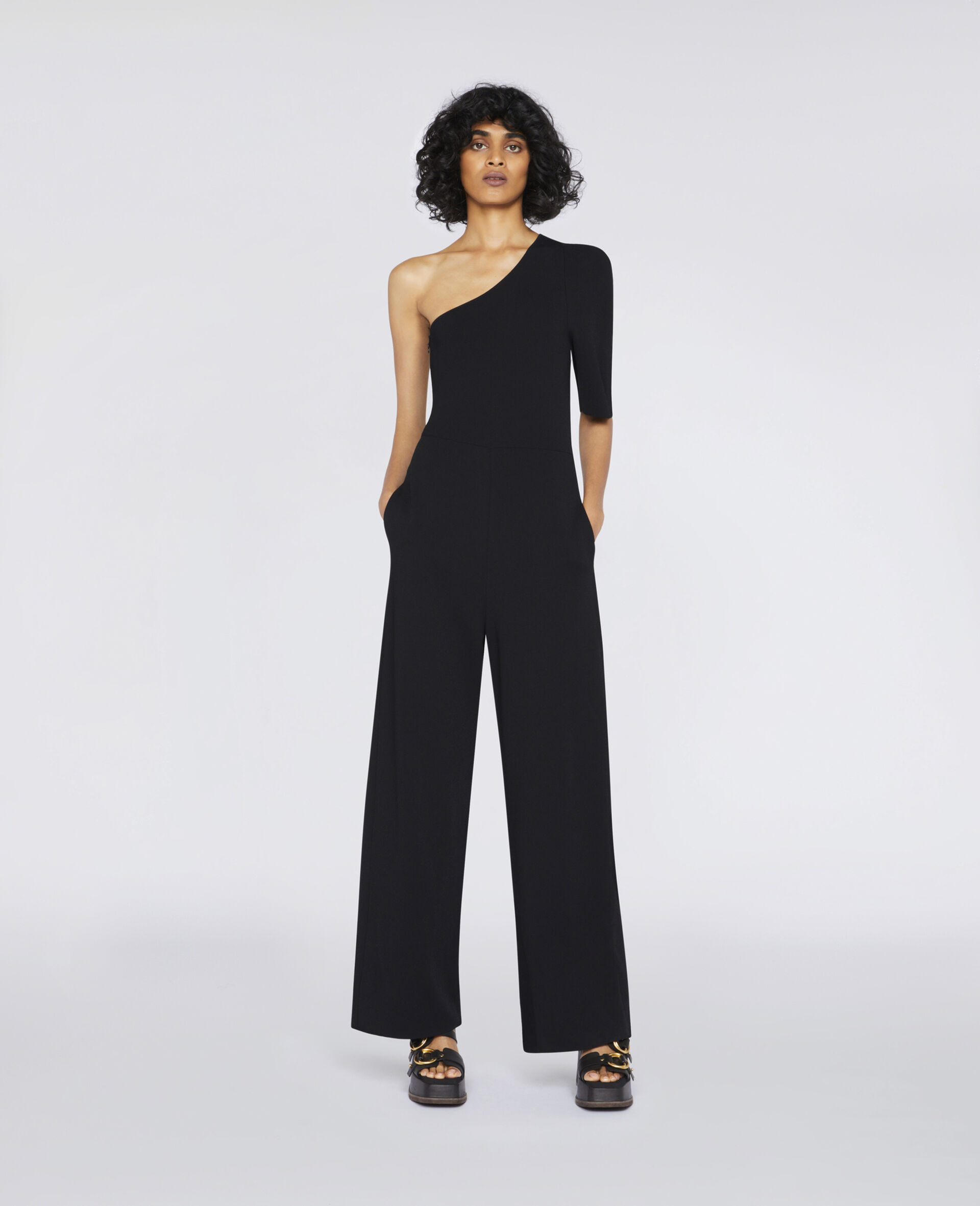 comma jumpsuit schwarz