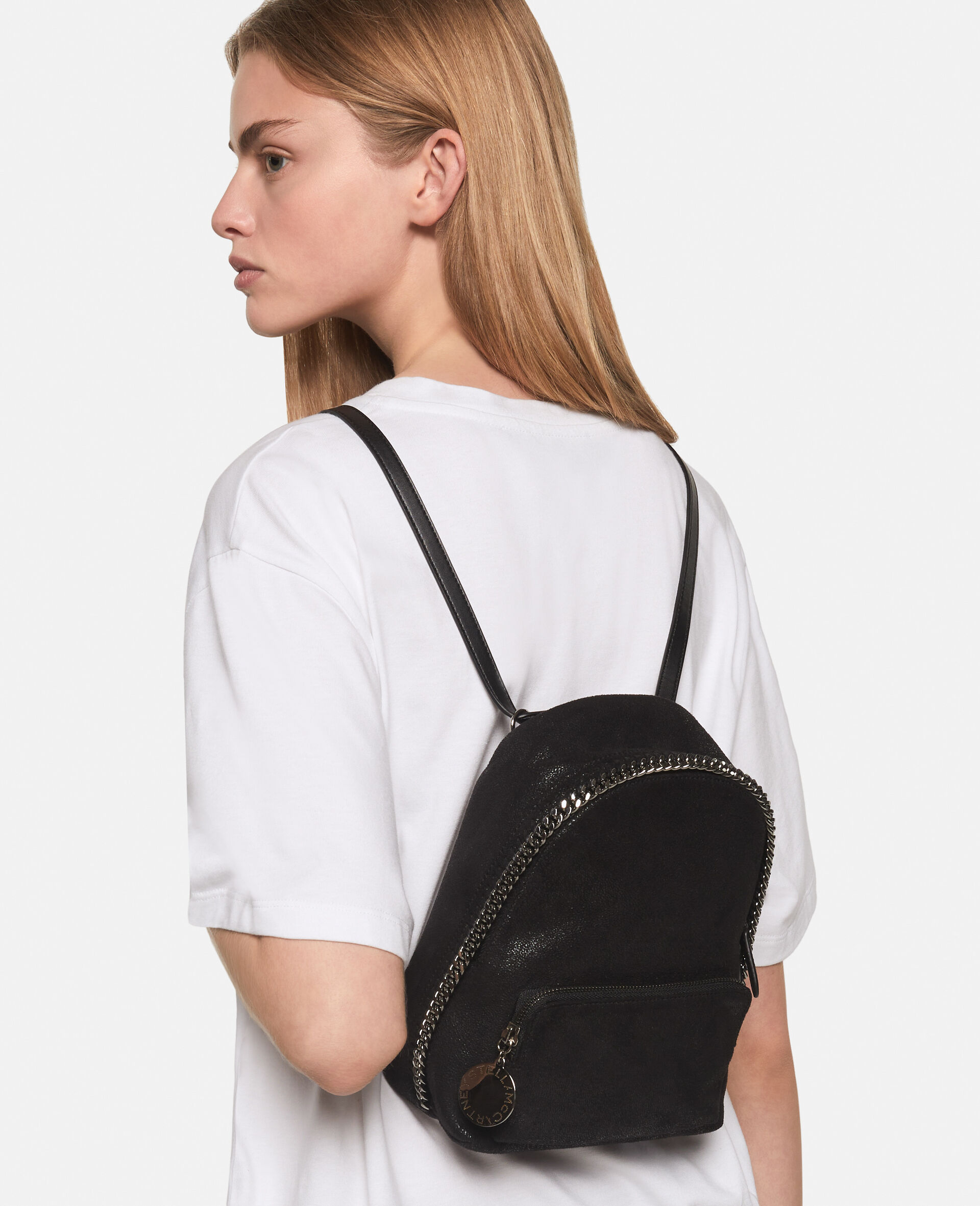 Mini sac à dos Falabella-Noir-model