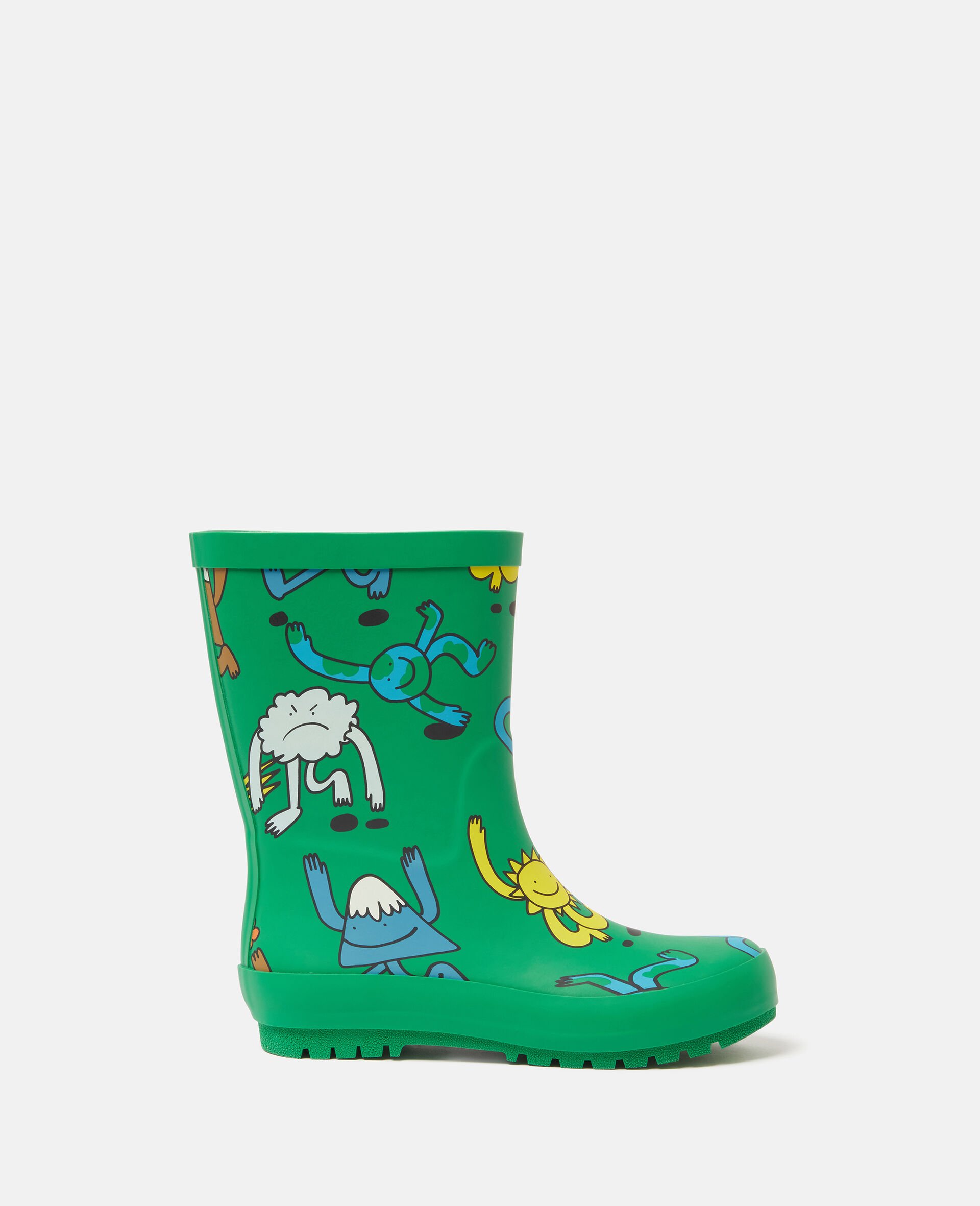 Earth Friends Graphic Rainboots-Green-medium