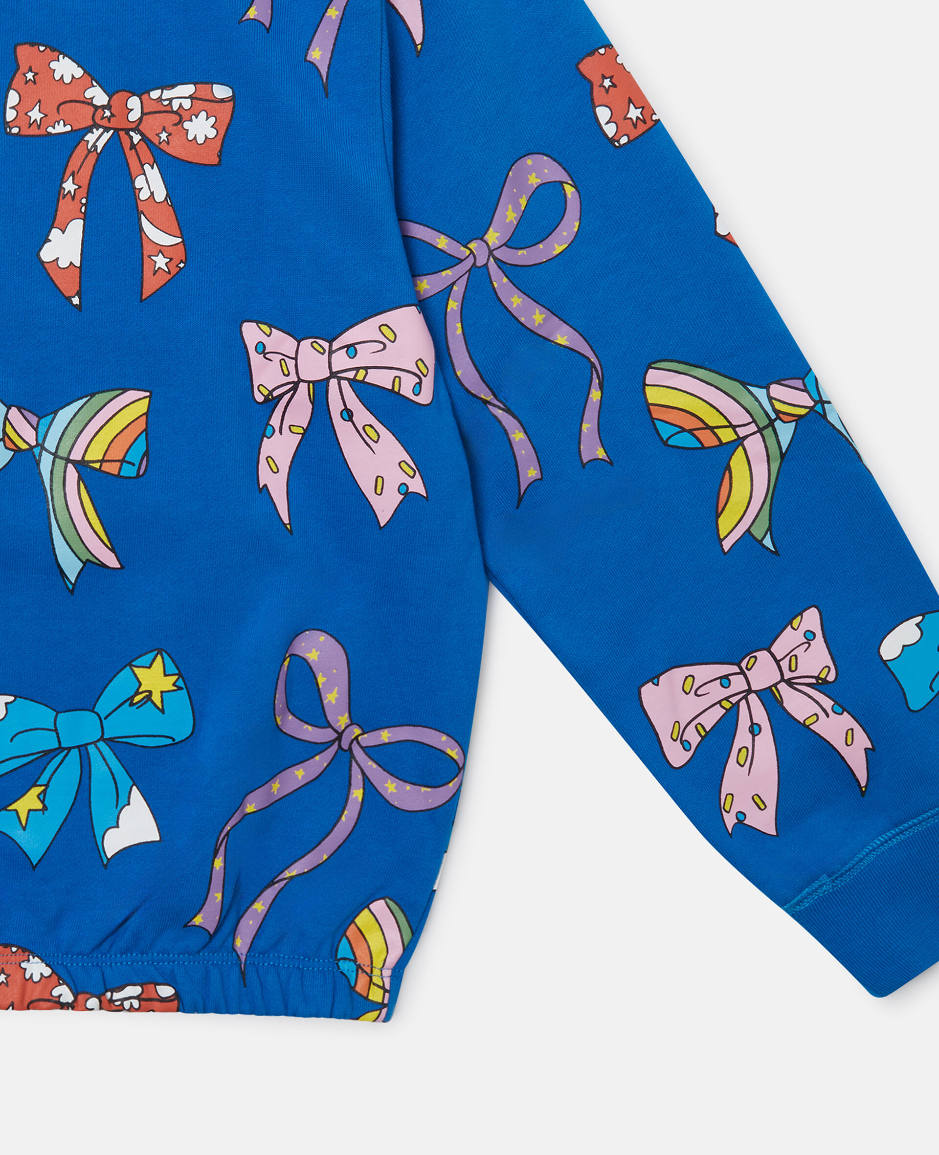 Bow Print Crewneck Sweatshirt-Multicolour-large image number 3