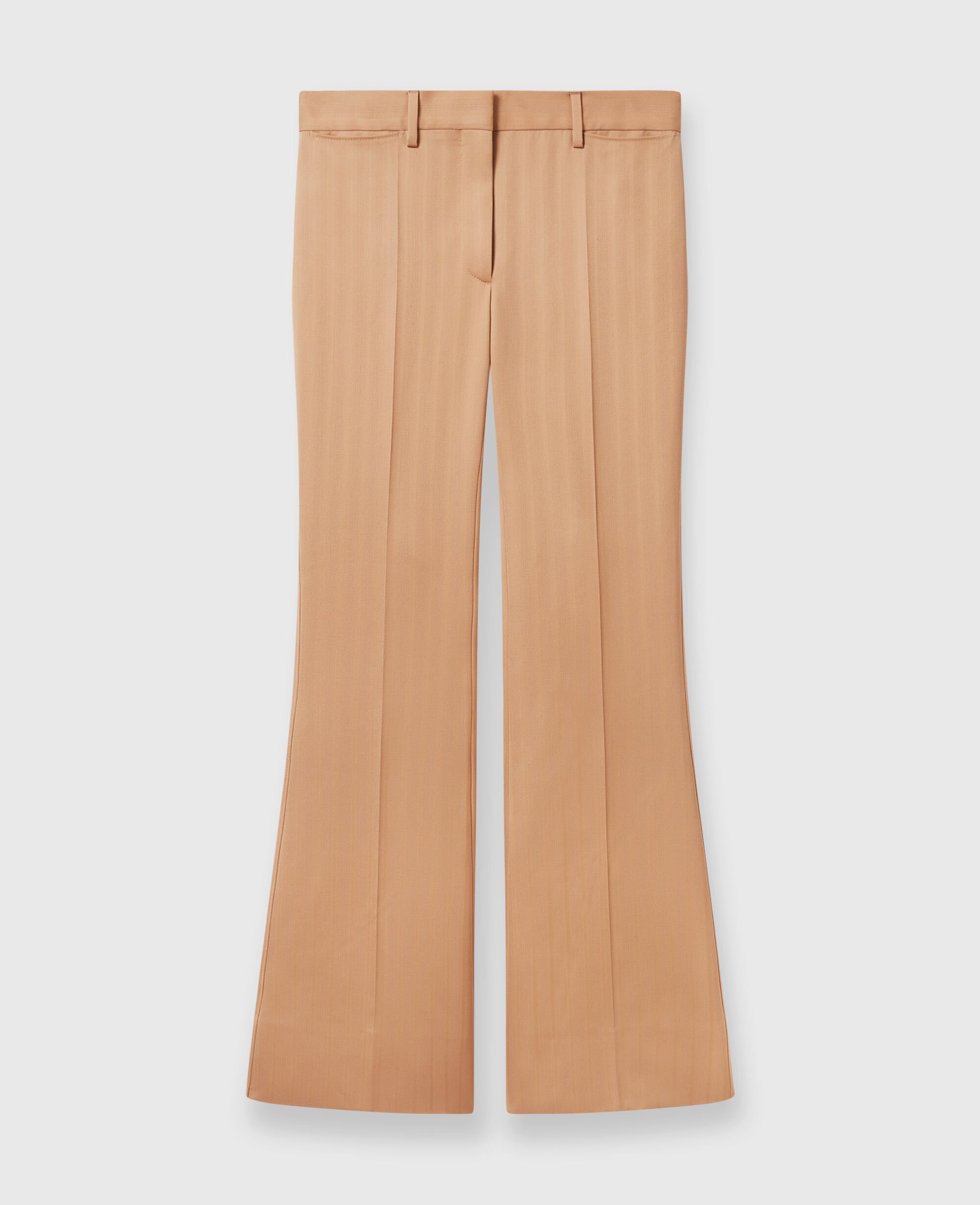 パンツ STELLA MCCARTNEY VISCOSE FLARE FIT PANTS STELLA MCCARTNEY + NET SUSTAIN stretch-wool twill wide-leg
