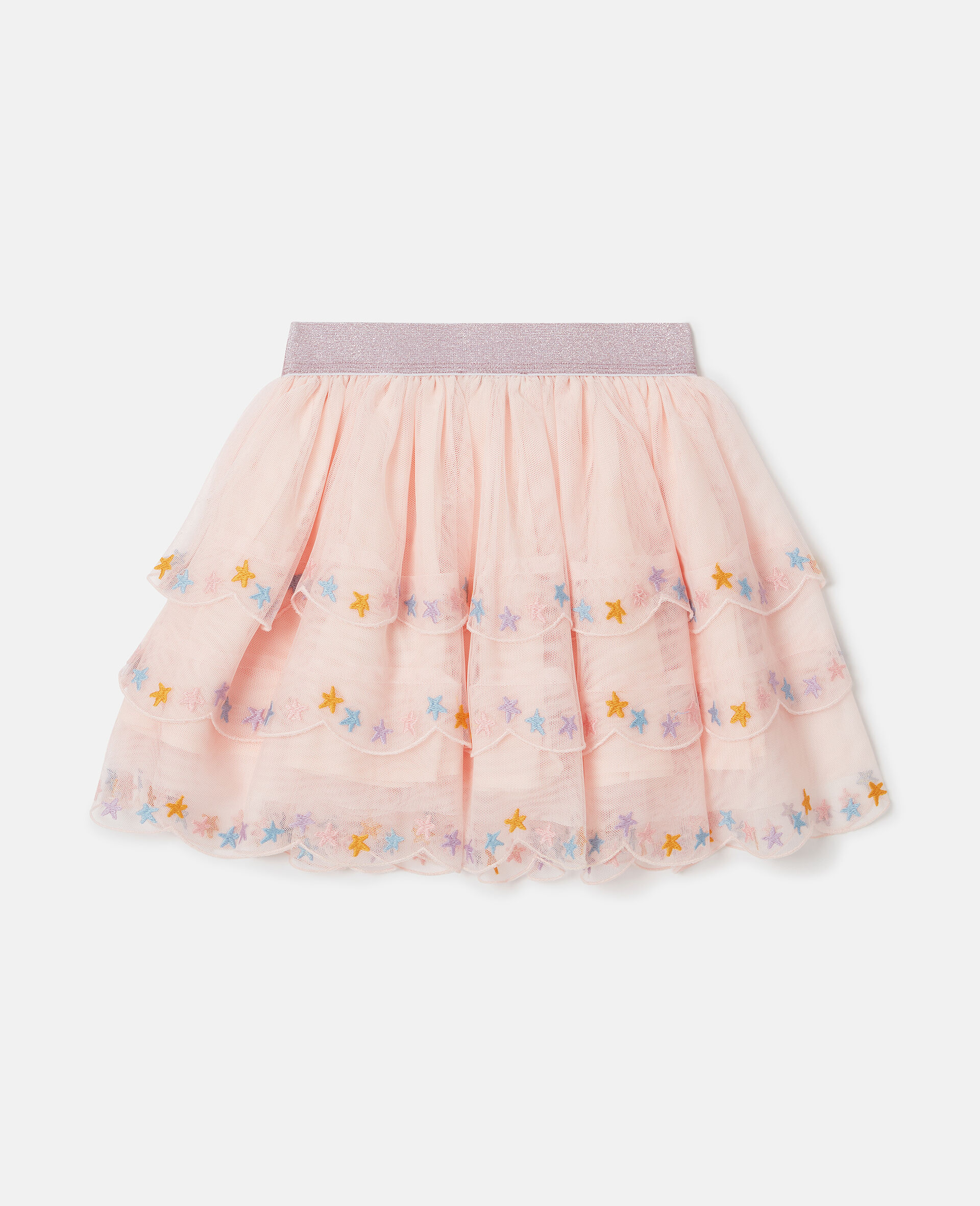 Tiered Tulle Skirt-Pink-large image number 2
