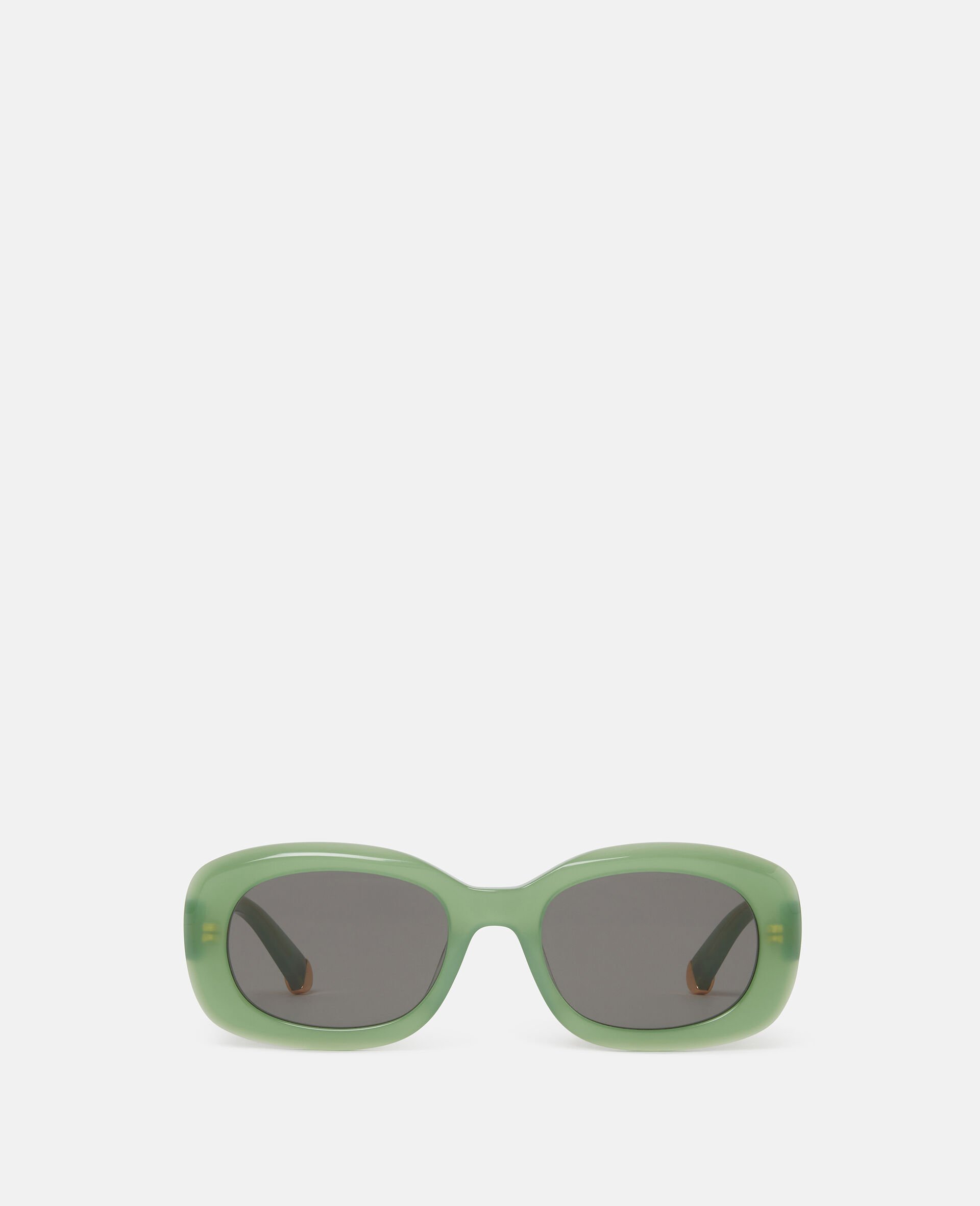 Klobige ovale Sonnenbrille-Schwarz-large image number 0
