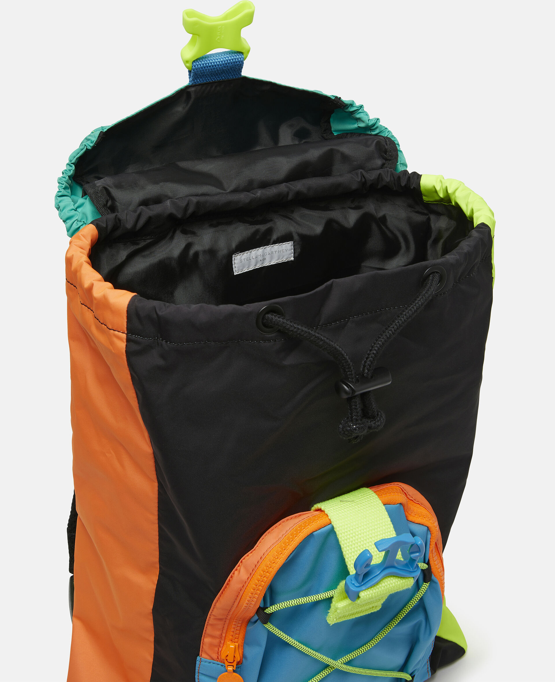 Color Block Logo Backpack-Multicoloured-large image number 3