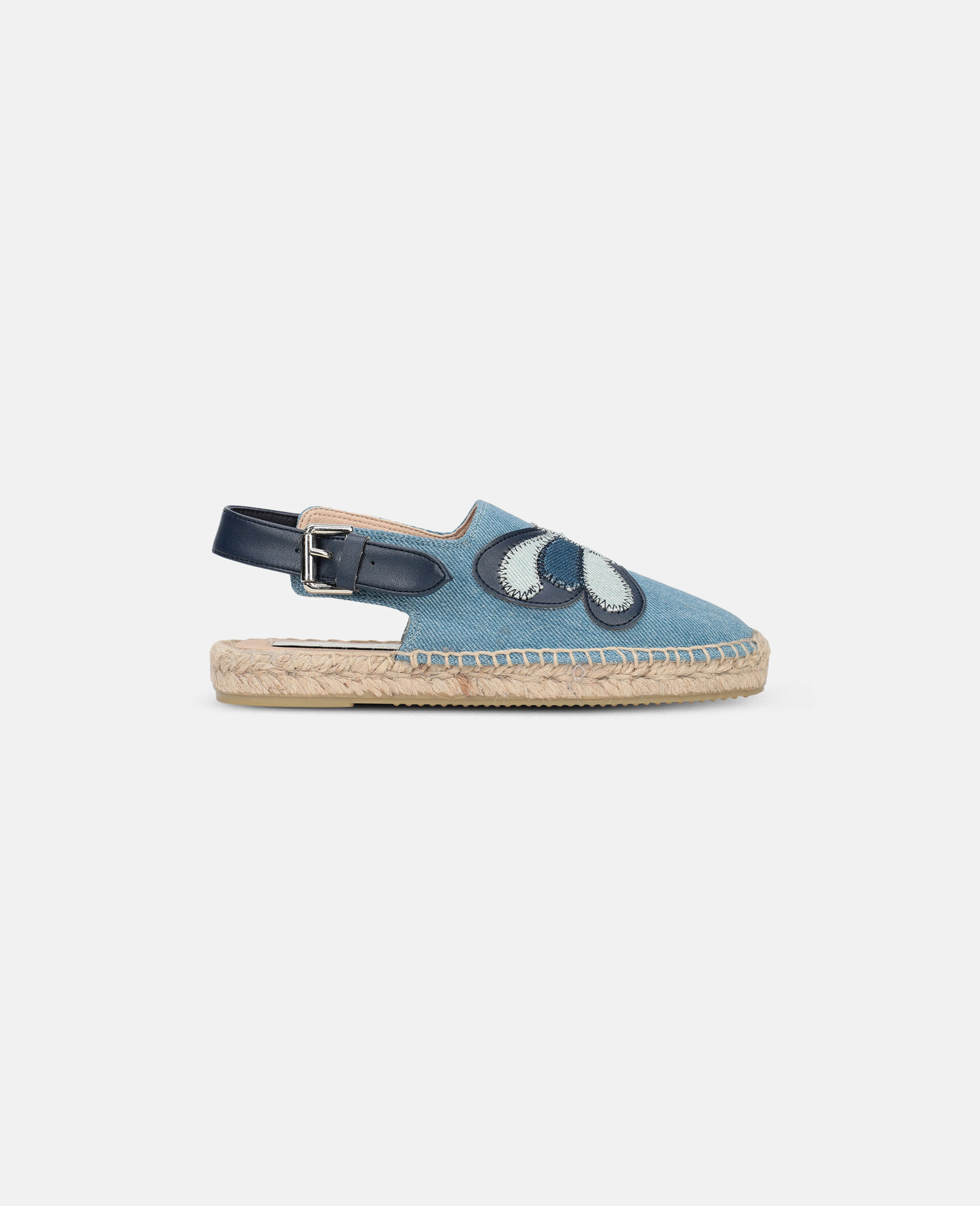 blue denim espadrilles