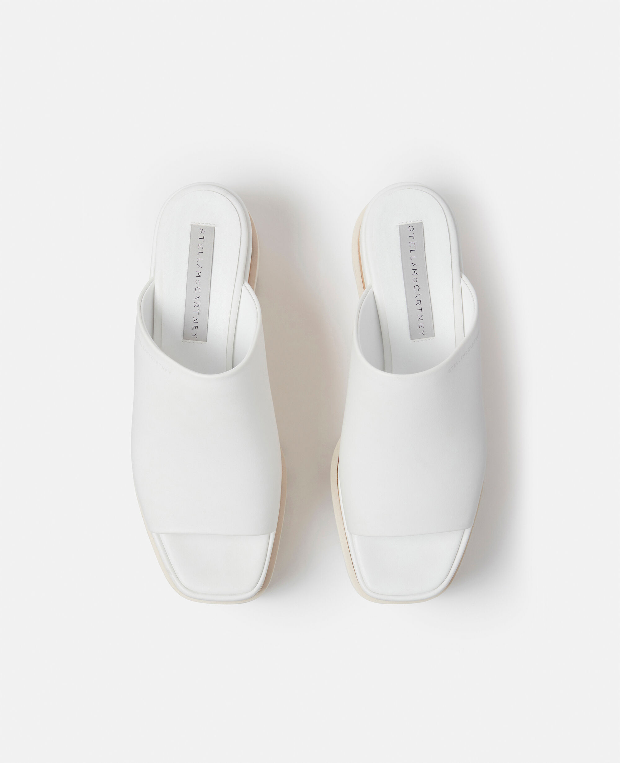 ★Stella McCartney★Sneak-Elyseプラットフォームミュール Women Black/White Sneak-Elyse Striped Platform Sandals