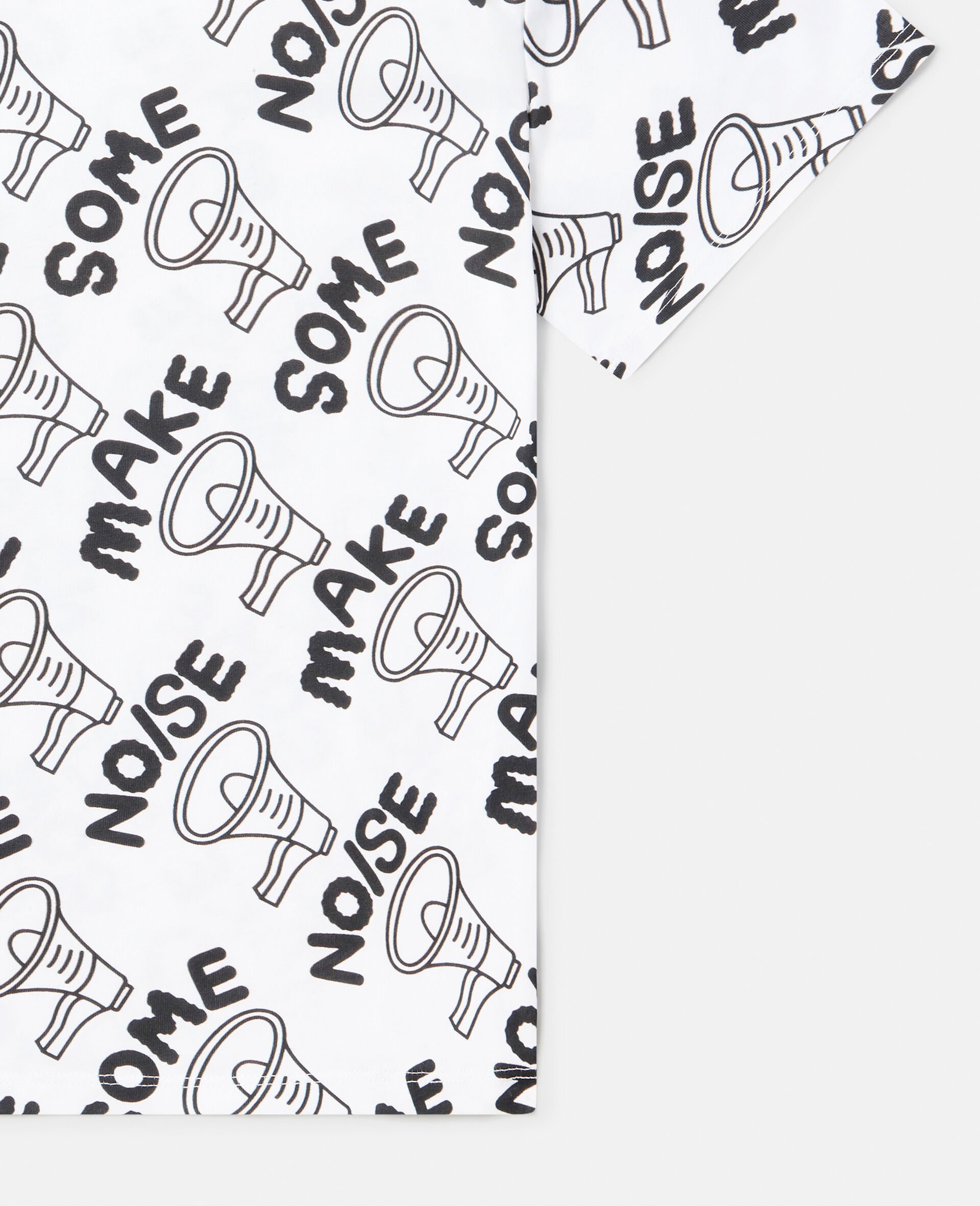 'Make Some Noise' Megaphone Print Oversized T-Shirt-Multicolour-large 'Make Some Noise' Megaphone Print Oversized T-Shirt-Multicolour-large image number 3