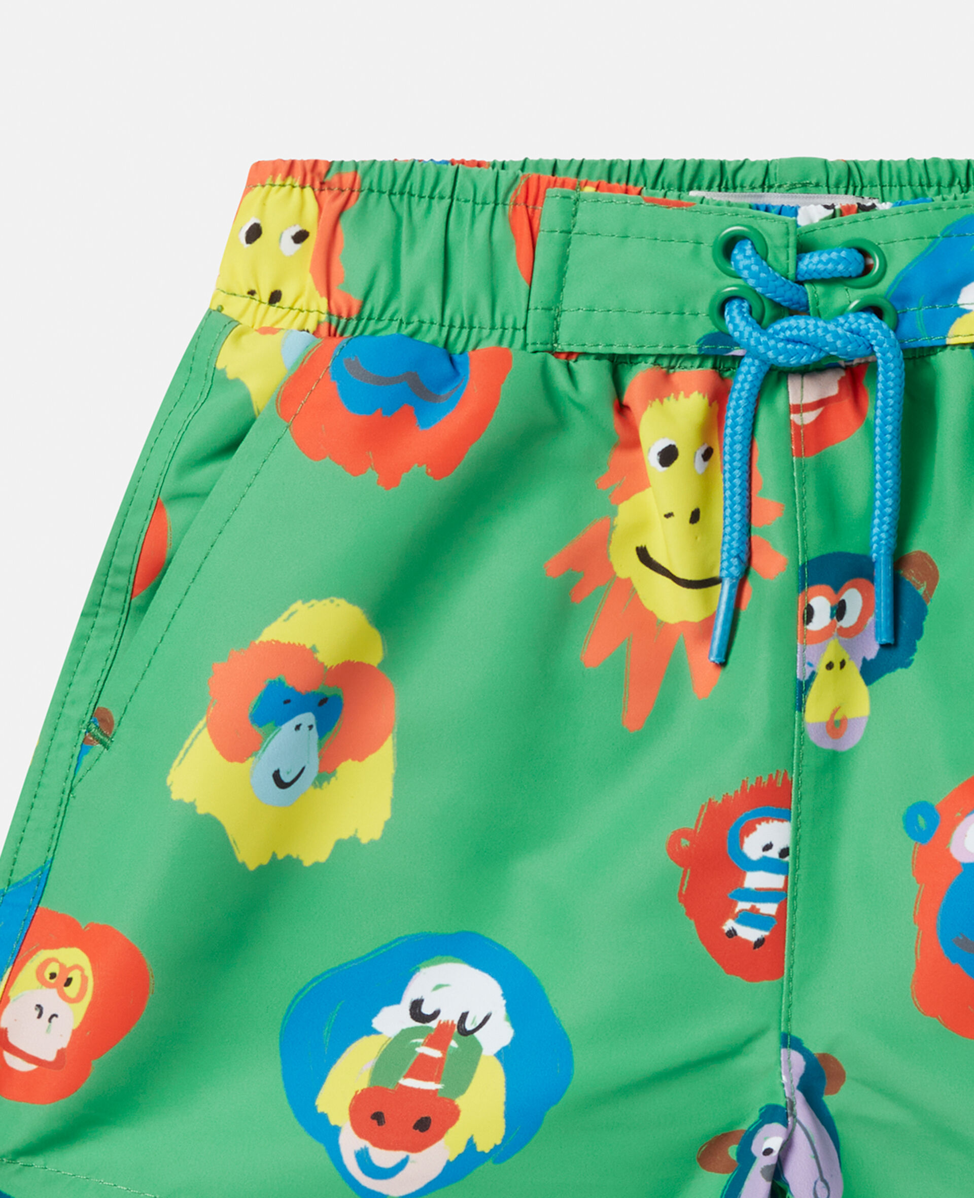 Monkey Print Swim Shorts-Multicolour-large image number 1