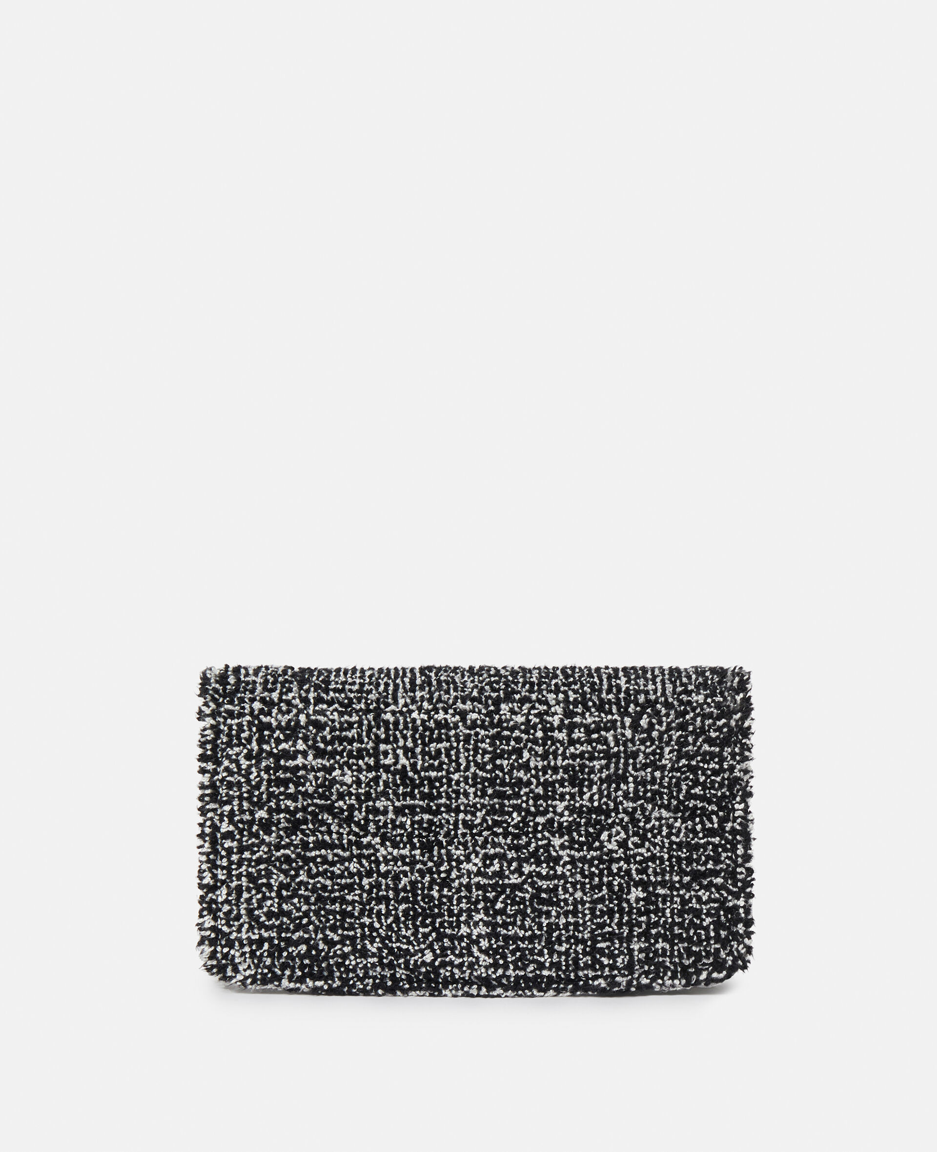 S-Wave Padded Tweed Wallet on Strap-Black-large image number 4