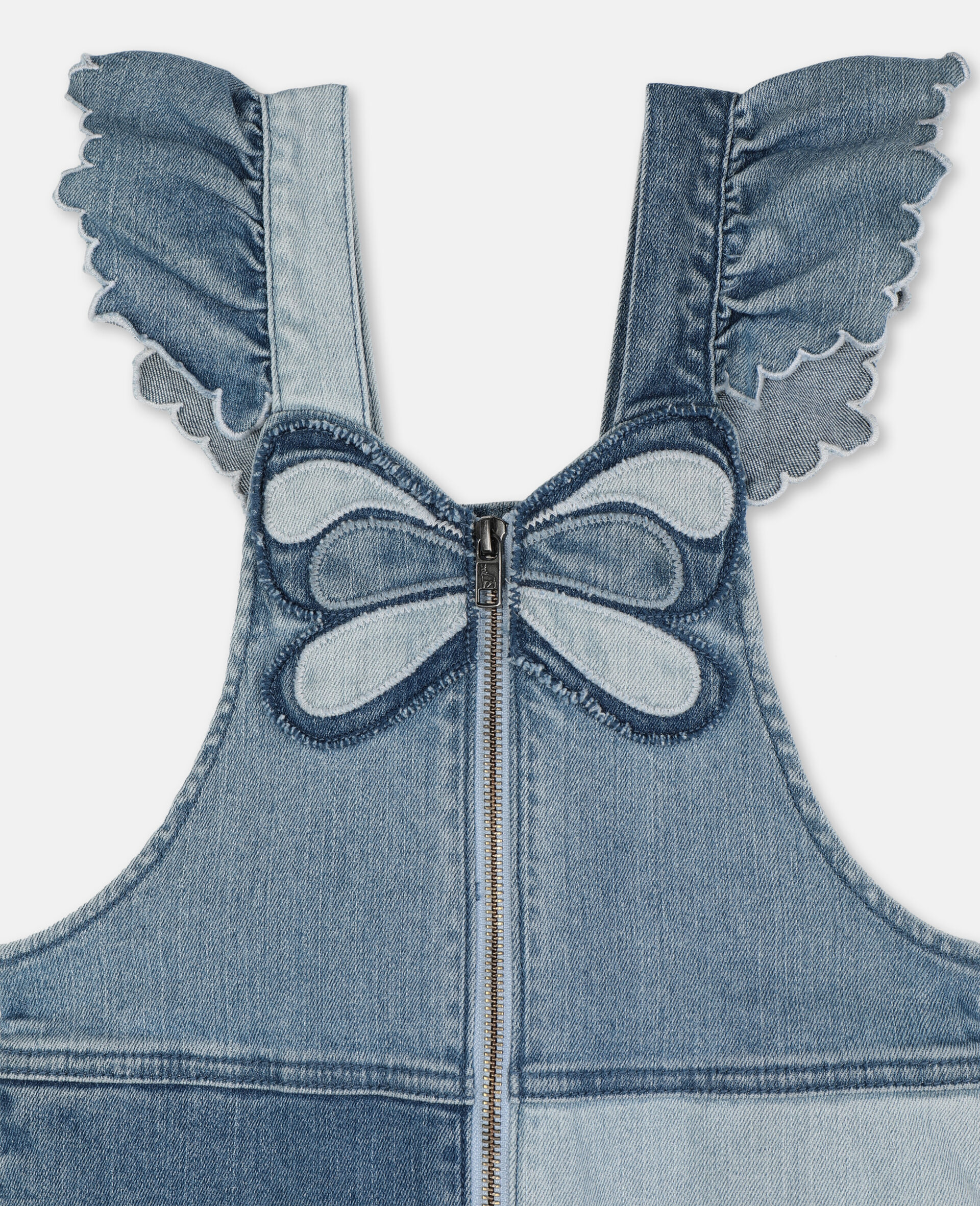 Butterfly Light Denim All-In-One-Blue-large image number 1