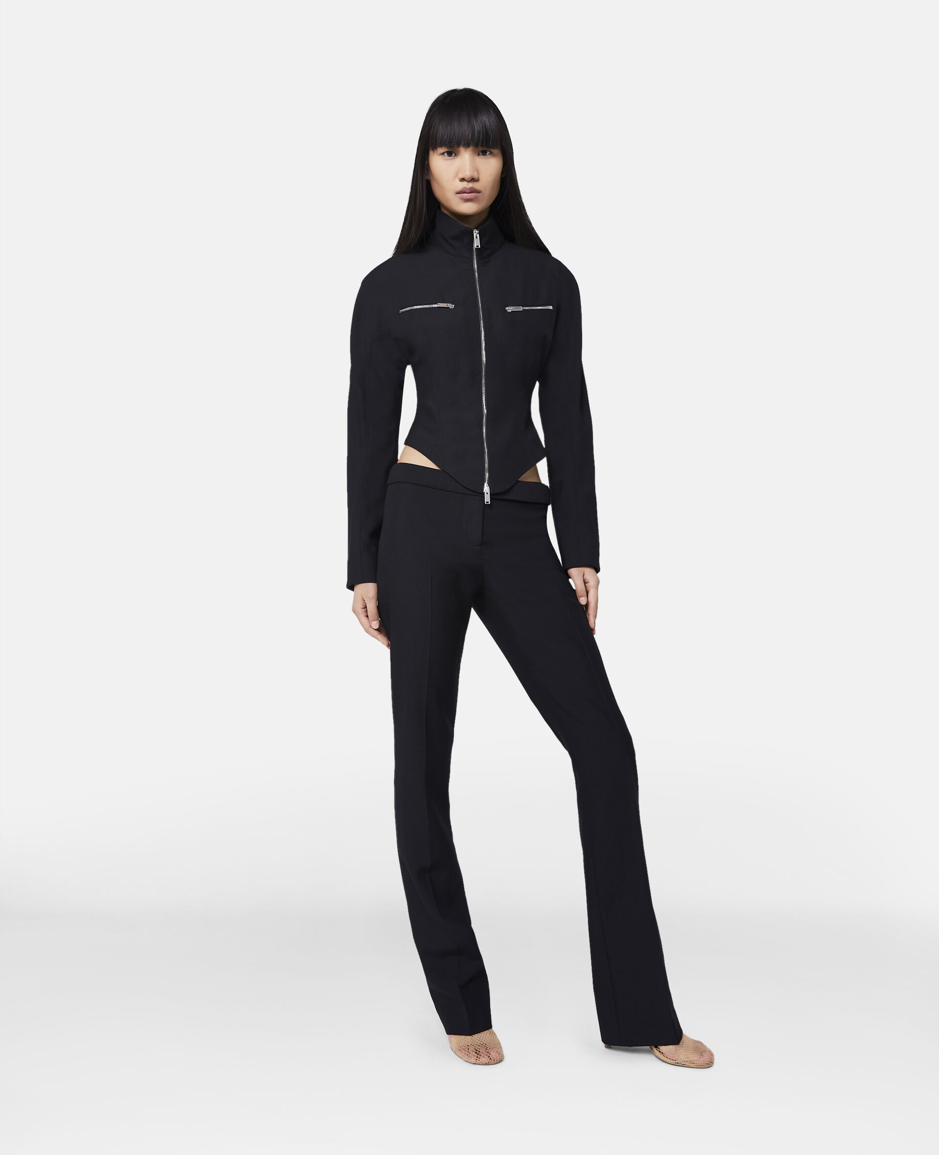 Zipped Jacket-Black-large image number 1